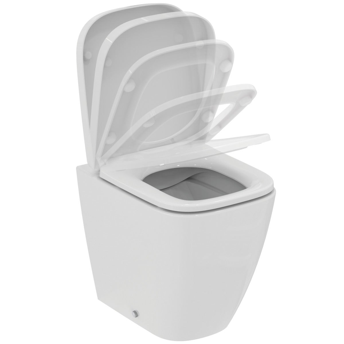 Vaso WC filomuro IDEAL STANDARD i.life s, sedile escluso P 48 x L 36 x H 40 cm bianco lucido - 5