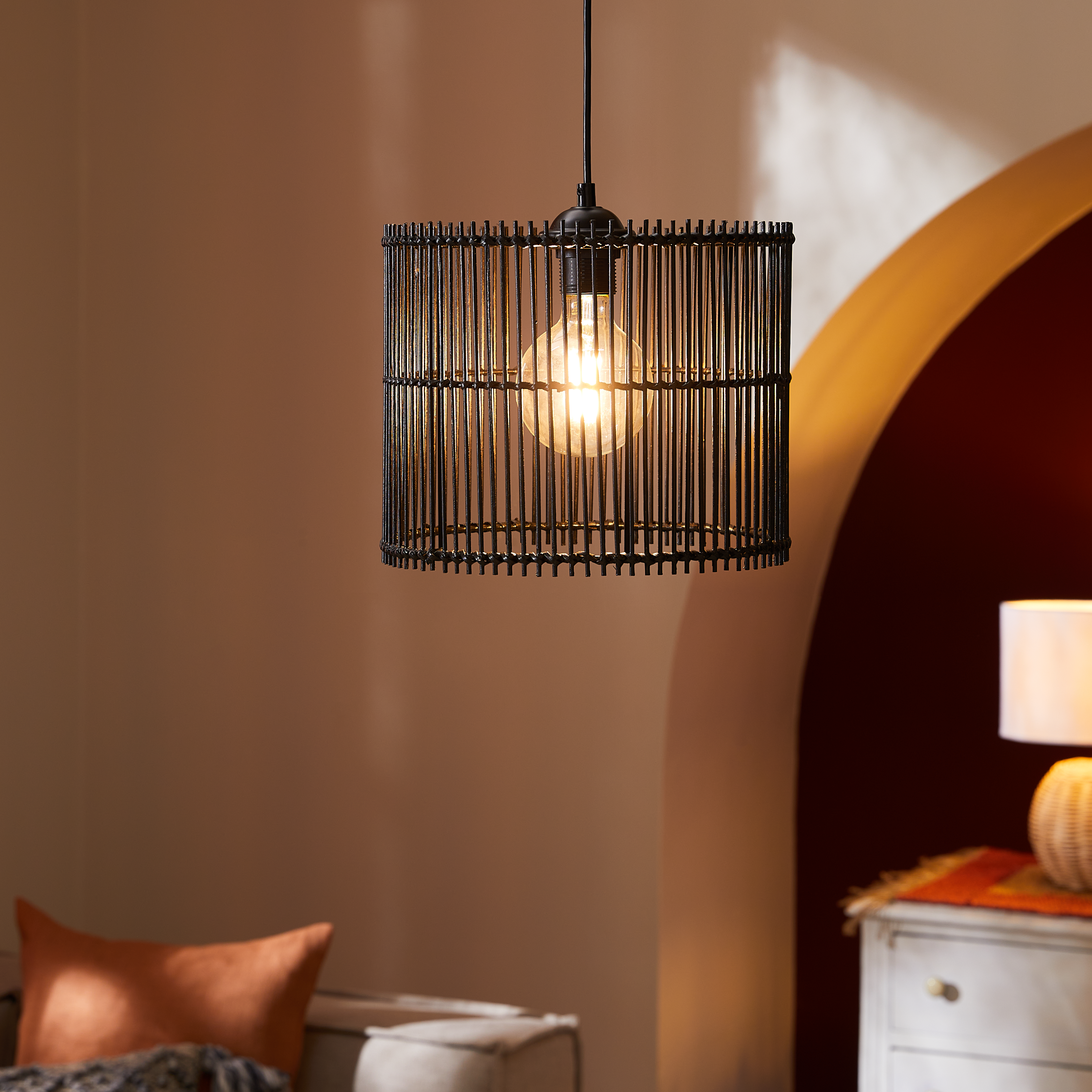 Lampa wisząca Billal czarna E27 Inspire - 4