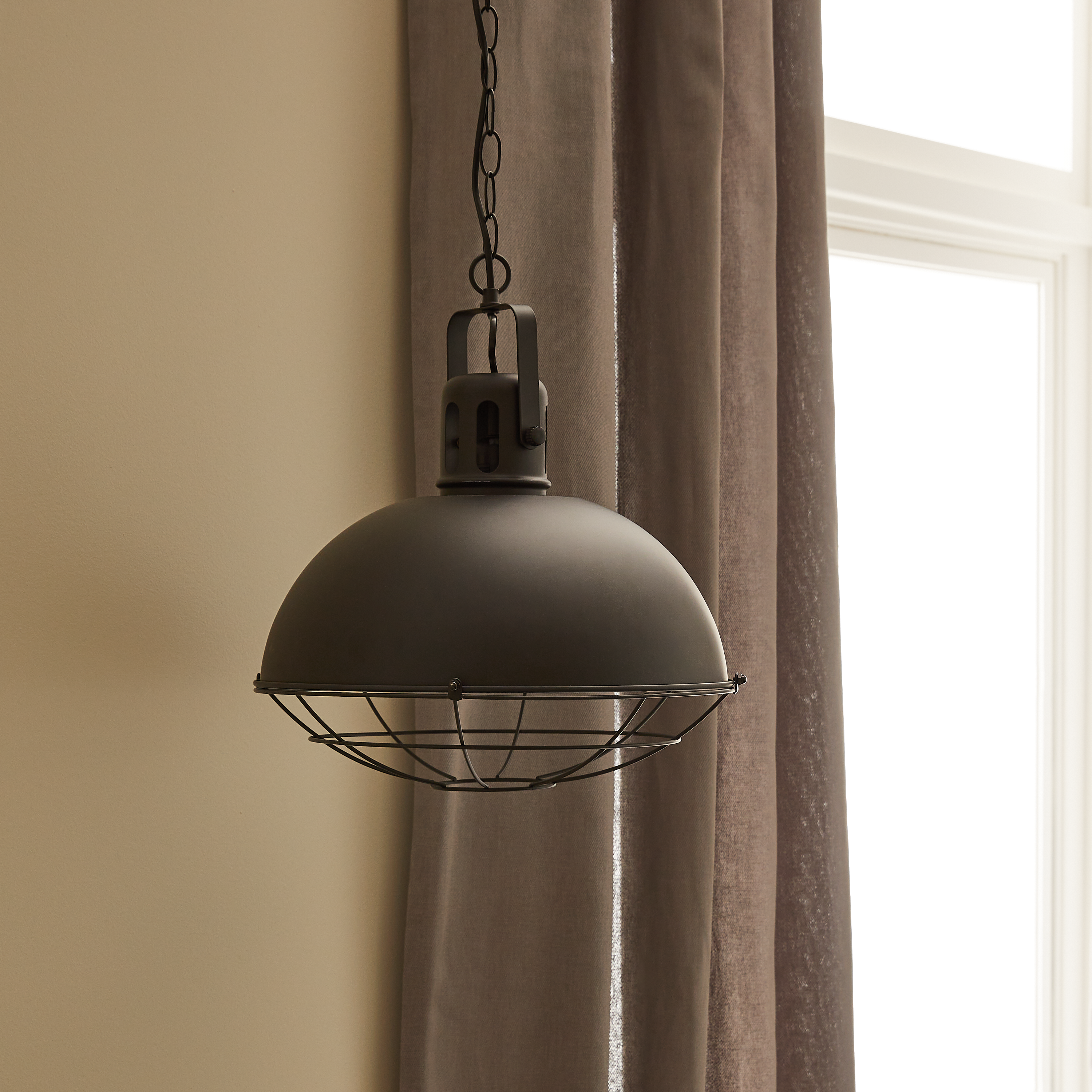 Suspension Powe fer, noir, Diam.120 cm INSPIRE, E27 - 2