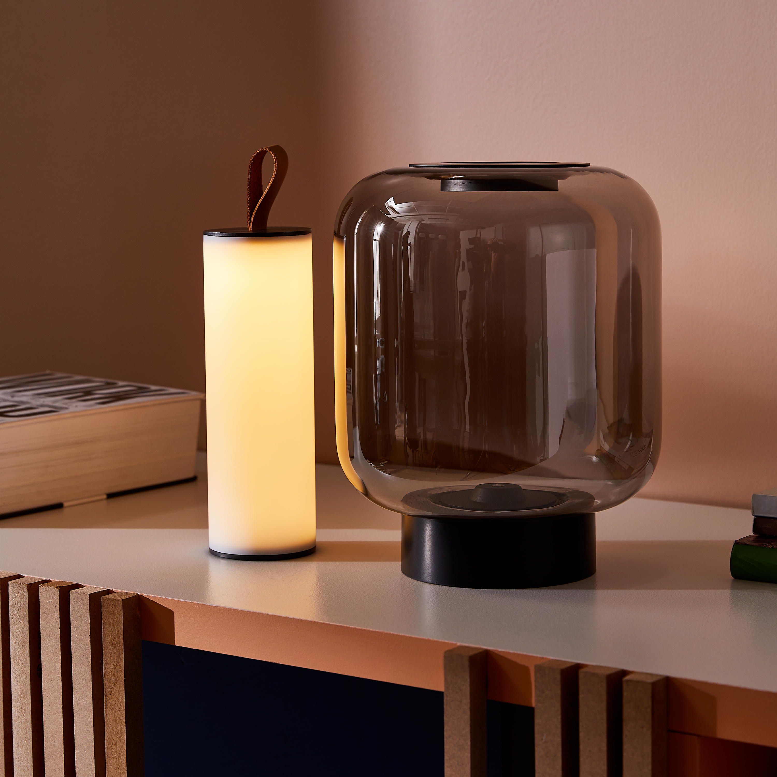 Lampa stołowa Narsis szkło LED Inspire - 10