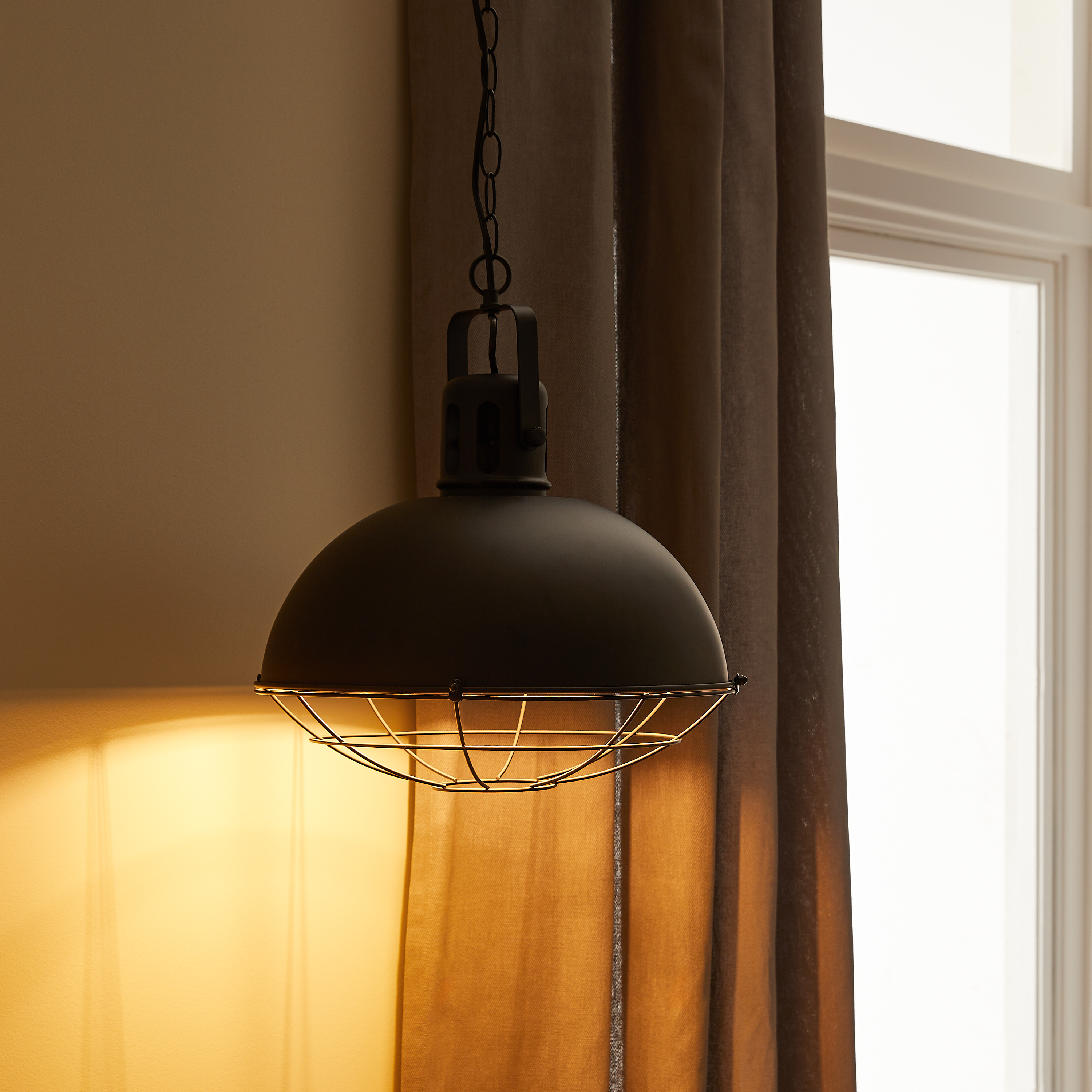 Suspension Powe fer, noir, Diam.120 cm INSPIRE, E27 - 3
