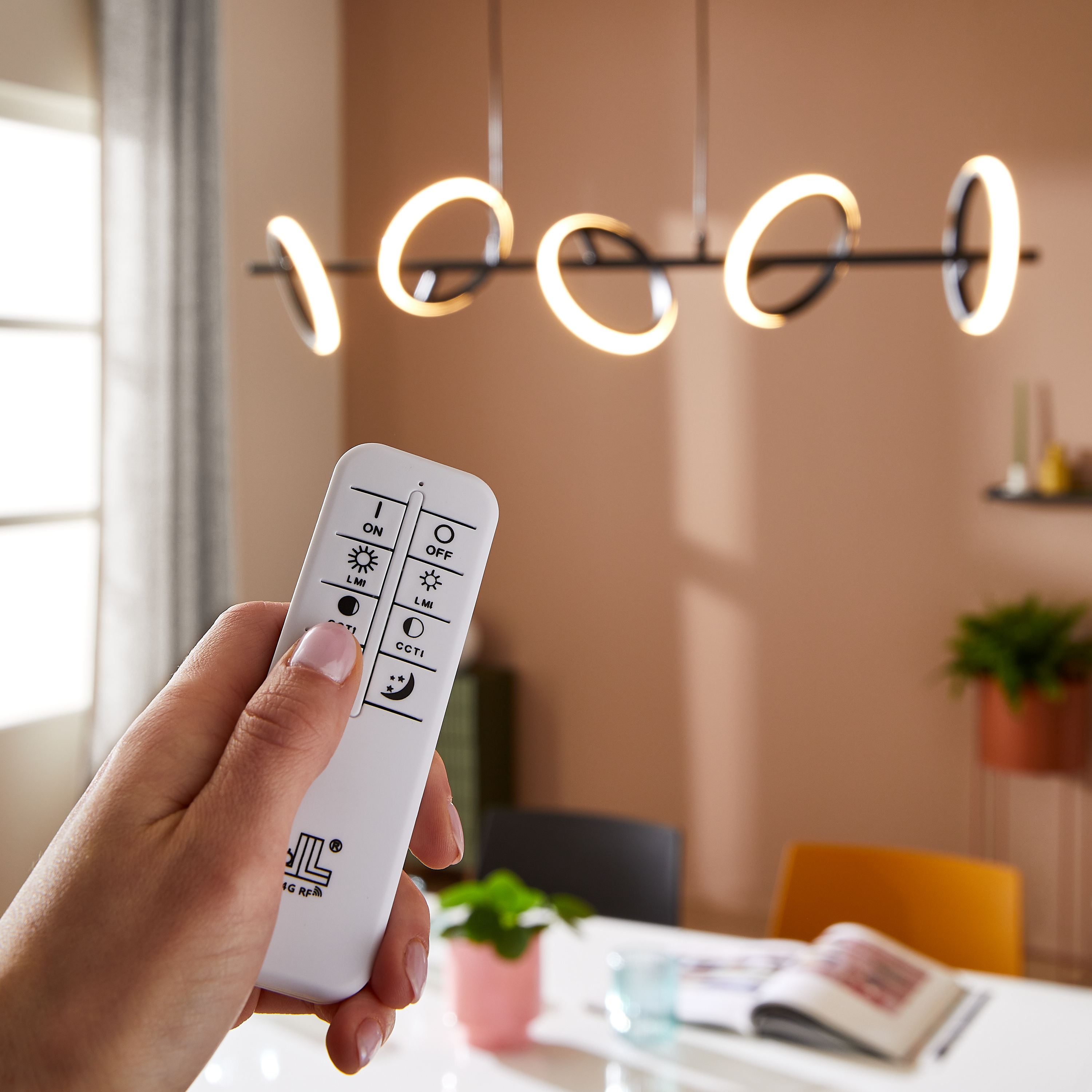 Lampa wisząca Kapeo czarna 5 x LED Inspire - 7