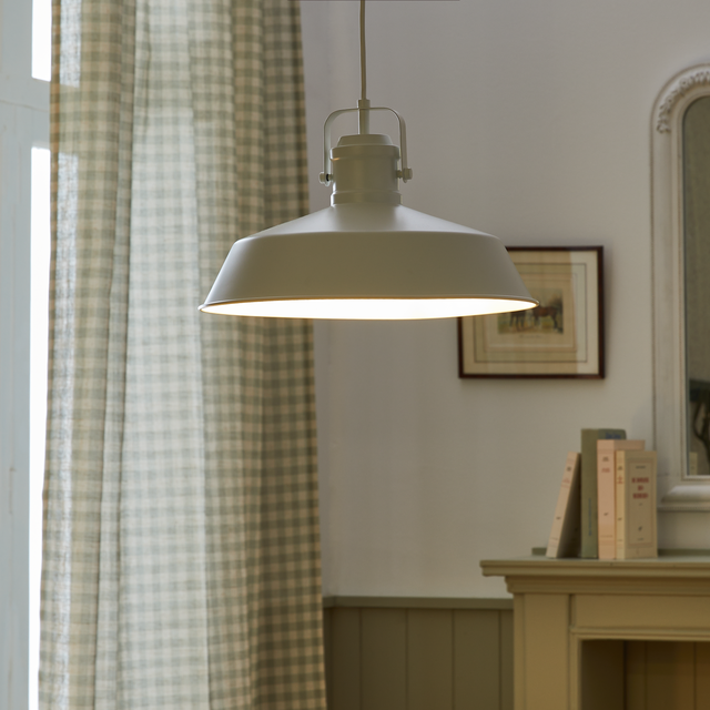 Lampa wisząca Piaf beż E27 Inspire