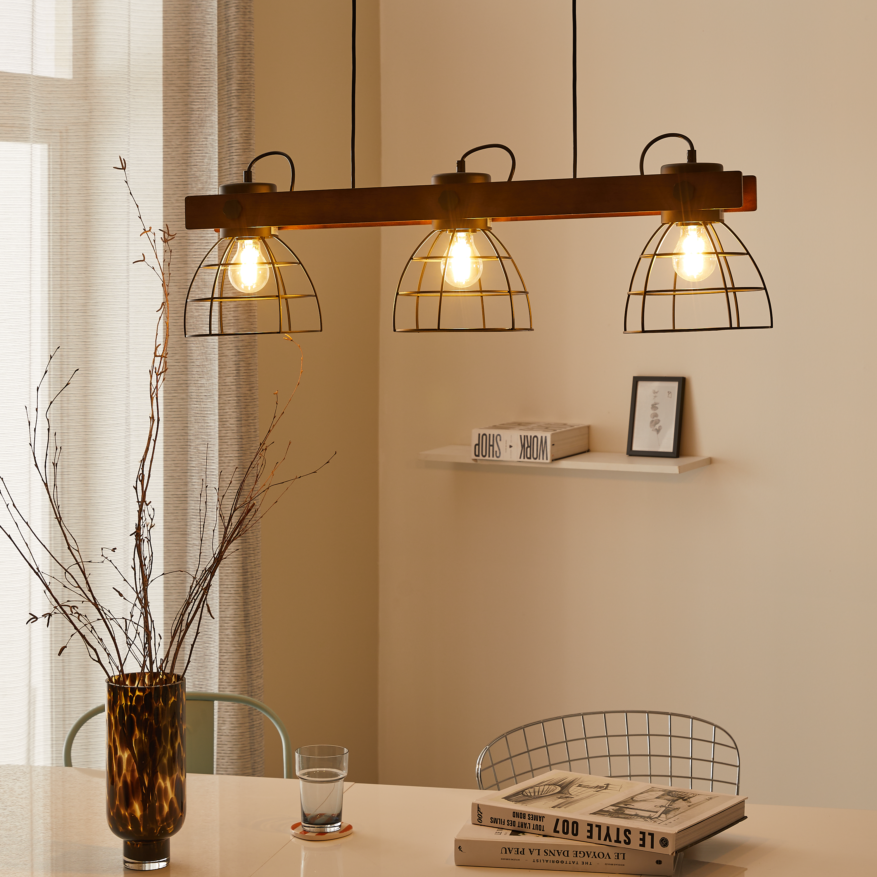 Suspension Chive fer, Diam.88 cm INSPIRE, E27 - 4