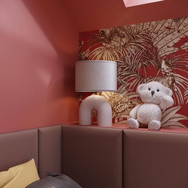 Lampa stołowa Vaska kremowa E27 41 cm Inspire - 8