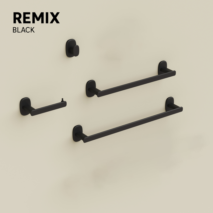 remix preto acessórios