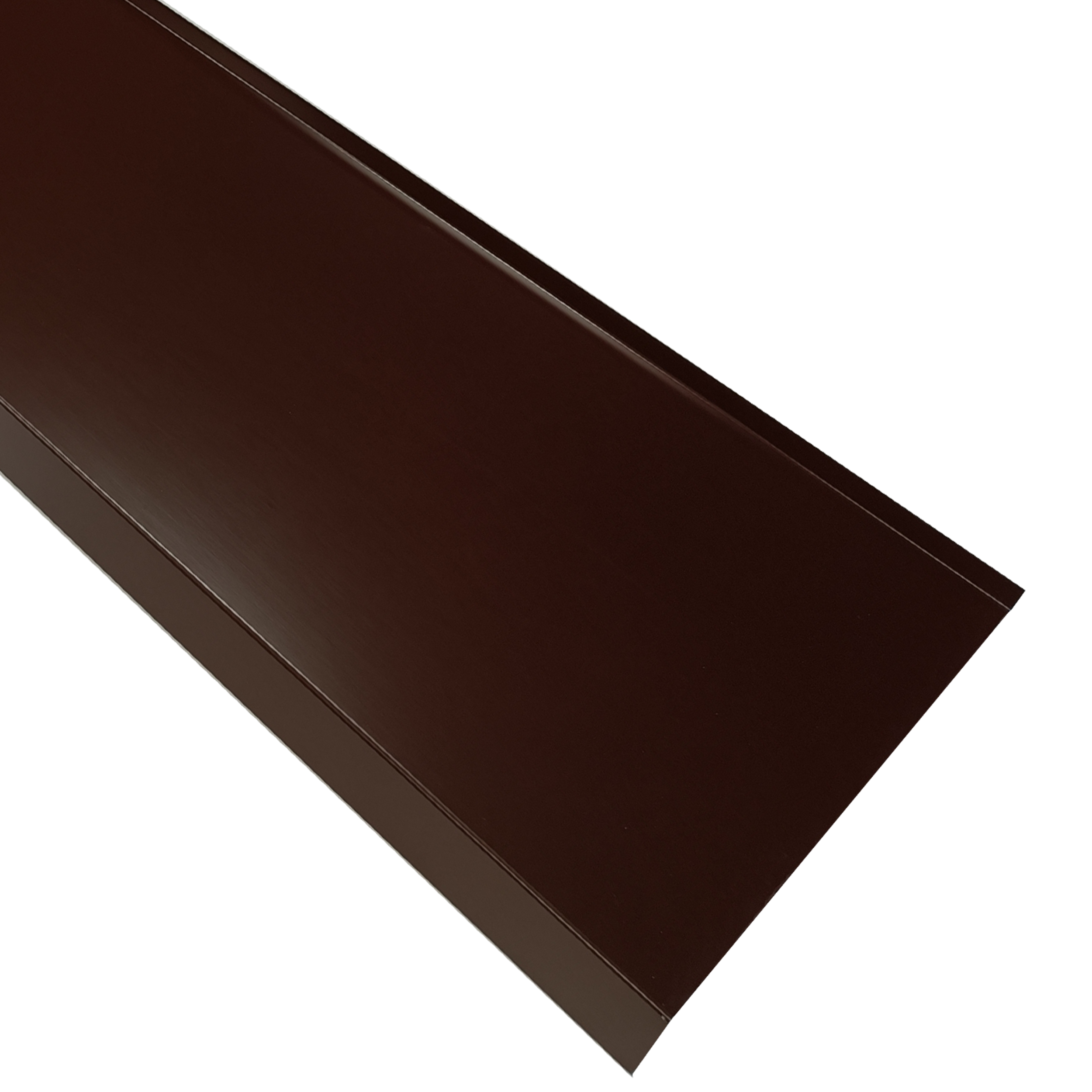 Parapet zewnętrzny stalowy brązowy 25x150 cm