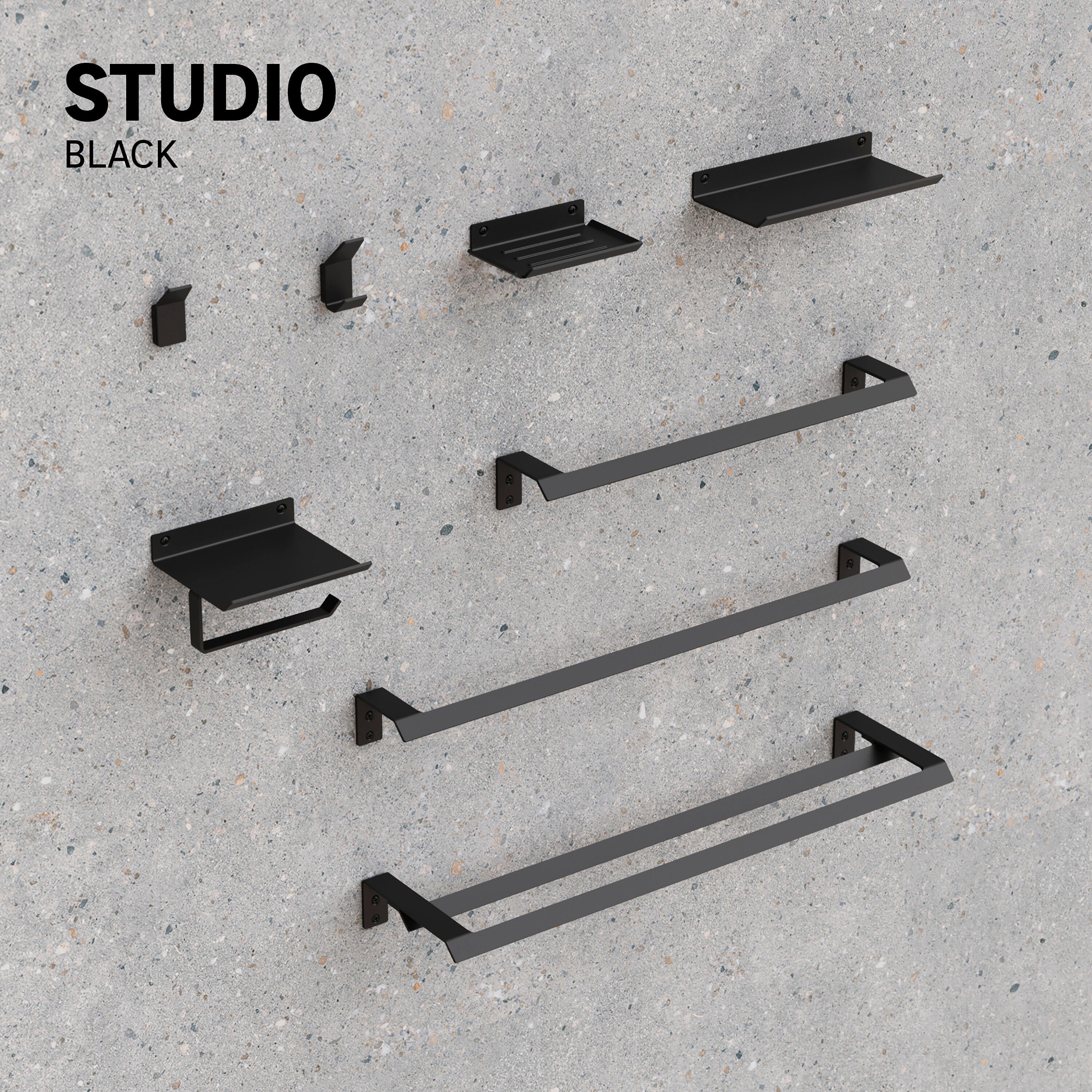 Jabonera  Sensea Studio negro mate - 7