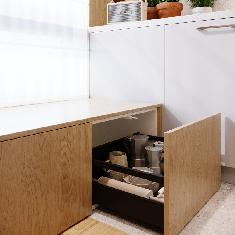 Szuflada kuchenna 60 cm L Delinia iD - 7