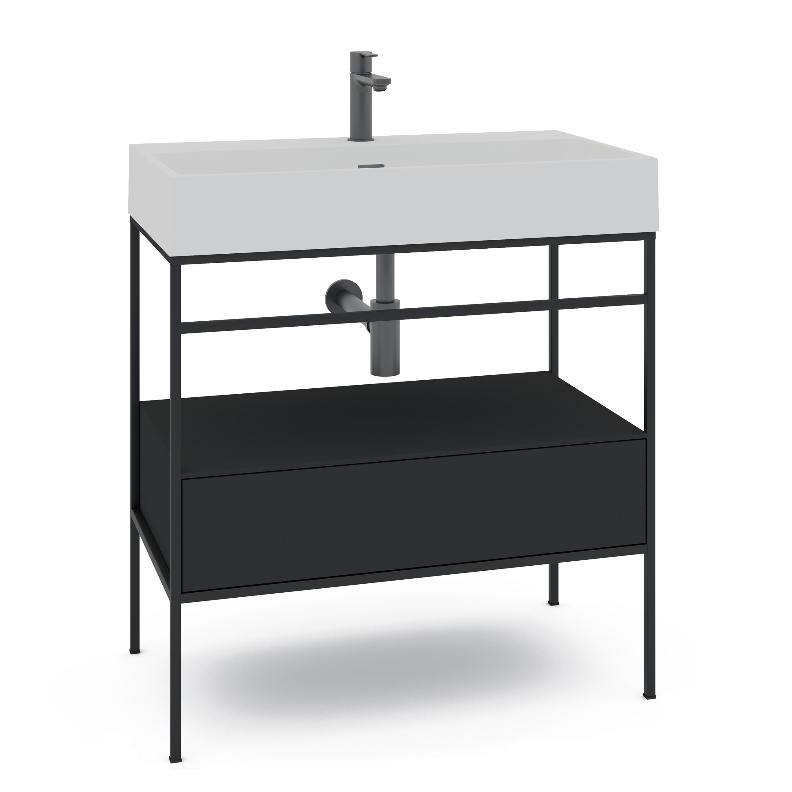 T5256 i.life A Mobile sottolavabo 800x440x630 mm, 2 cassetti | t