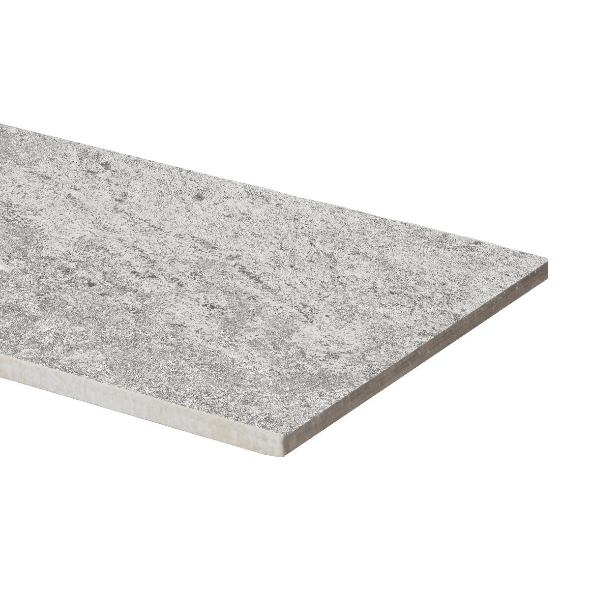 Piastrella da pavimento esterno in gres porcellanato 15 x 30 cm non rettificato smaltato argento opaco Creek R11 traffico molto intenso (pei 5/5) Sp. 9 mm 0.99 mq - 4