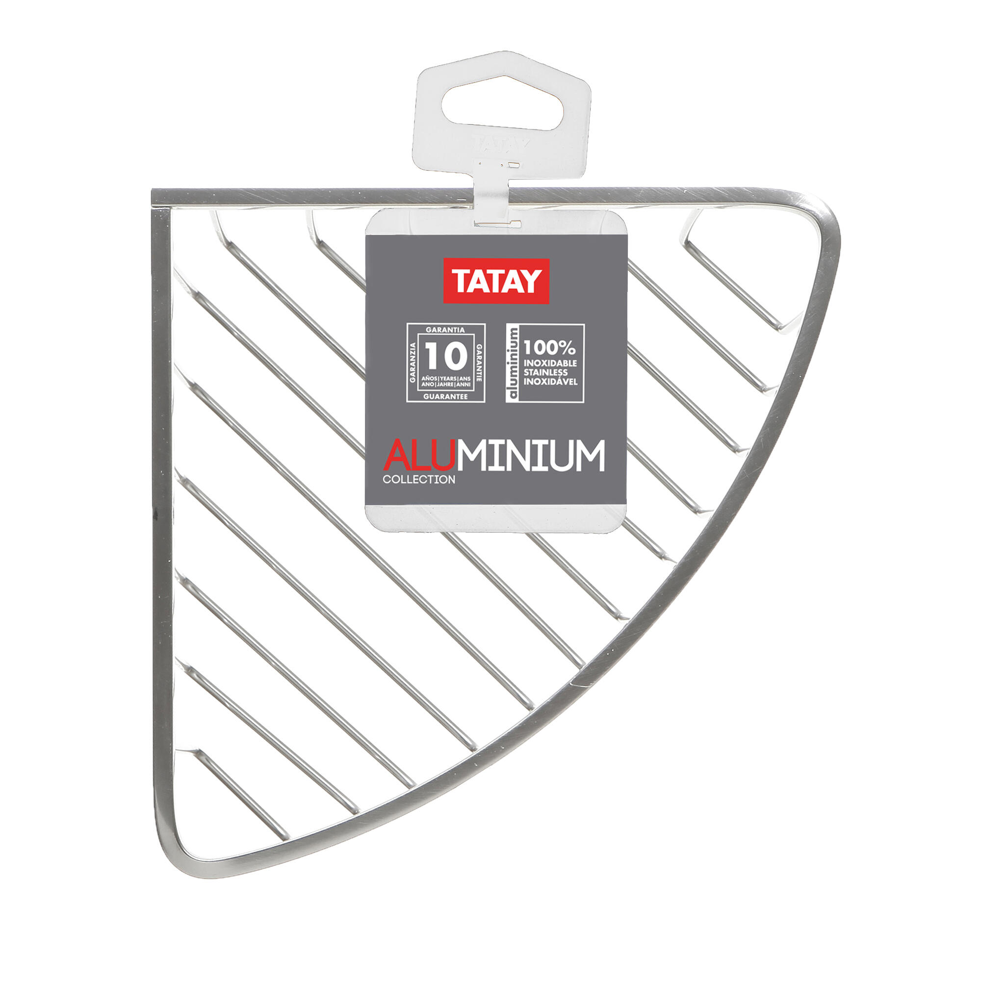 Organizador de ducha Aluminium cromo con 1 altura para colgar 11.6x24x20 cm - 2