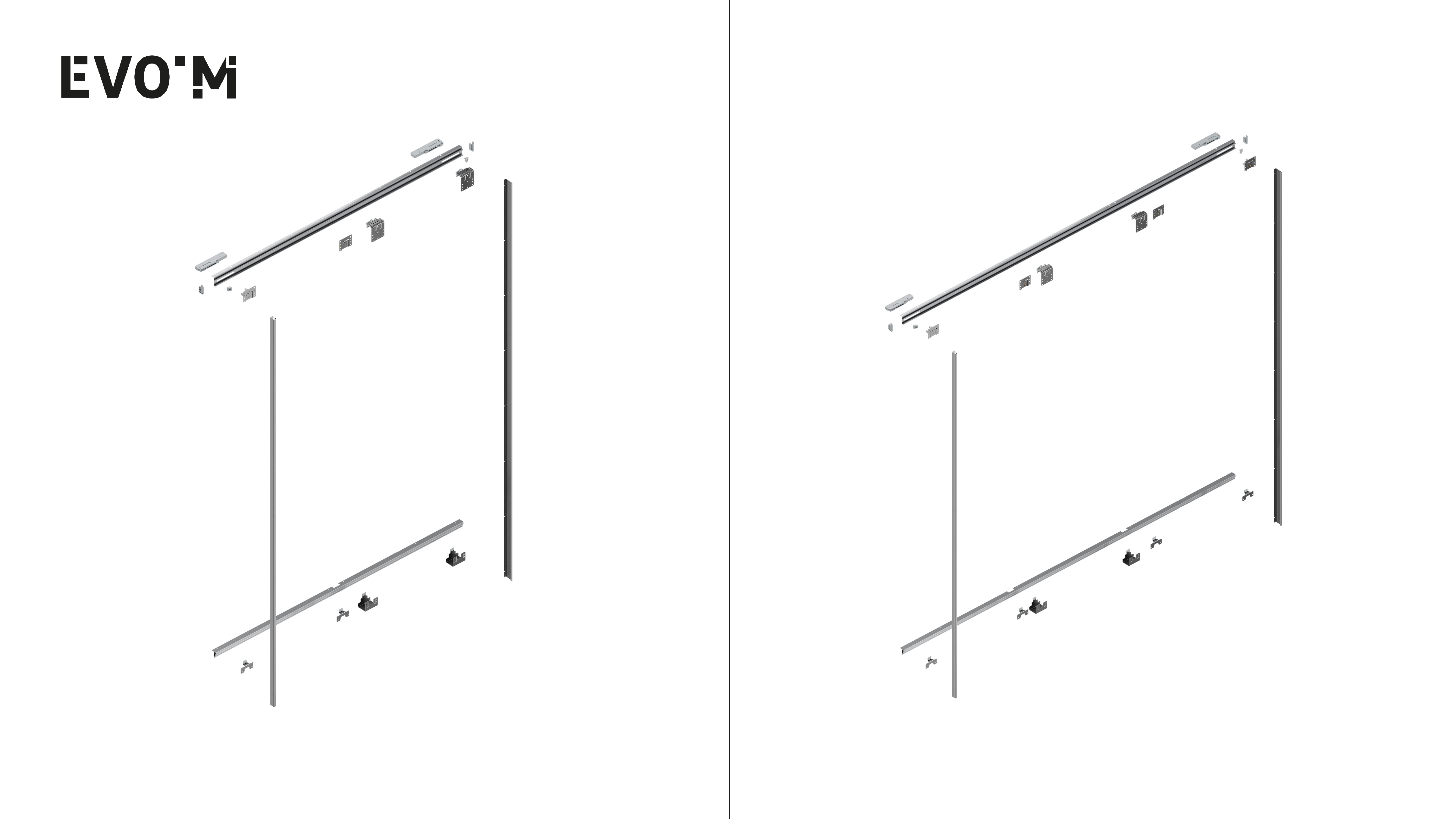 Calhas guias para portas de correr - 2