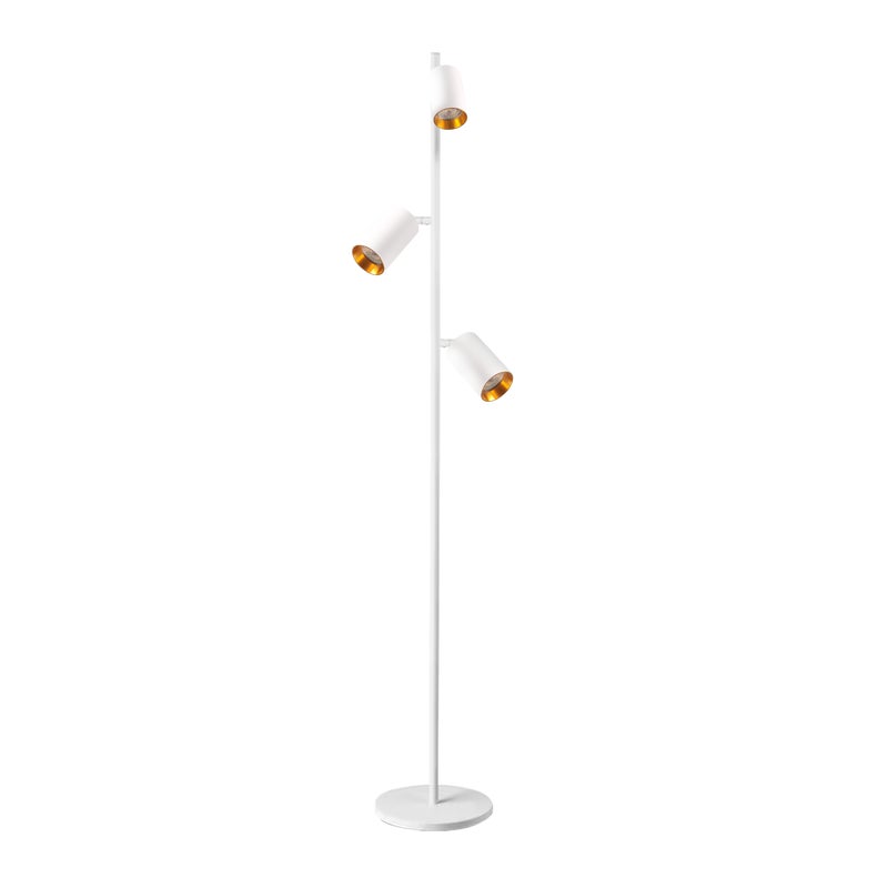Lampa podłogowa Maribel biała 3 x GU10 Goldlux