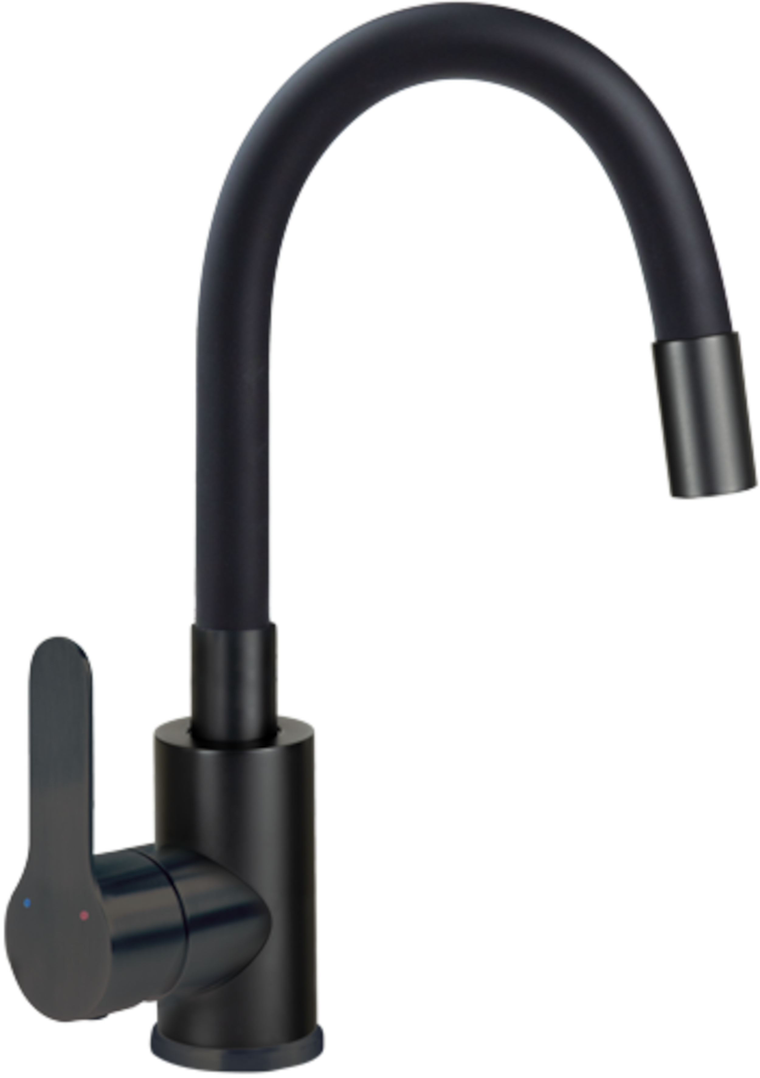 Bateria umywalkowa czarna 31 cm Lupo Neo