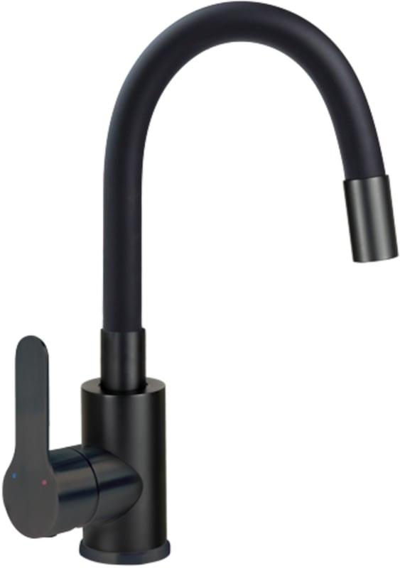 Bateria umywalkowa czarna 31 cm Lupo Neo