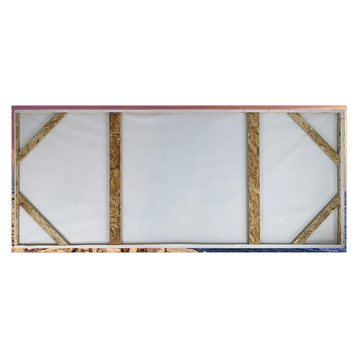 Quadro su tela Napoli golfo di sera, multicolore 143 x 65 cm - 4