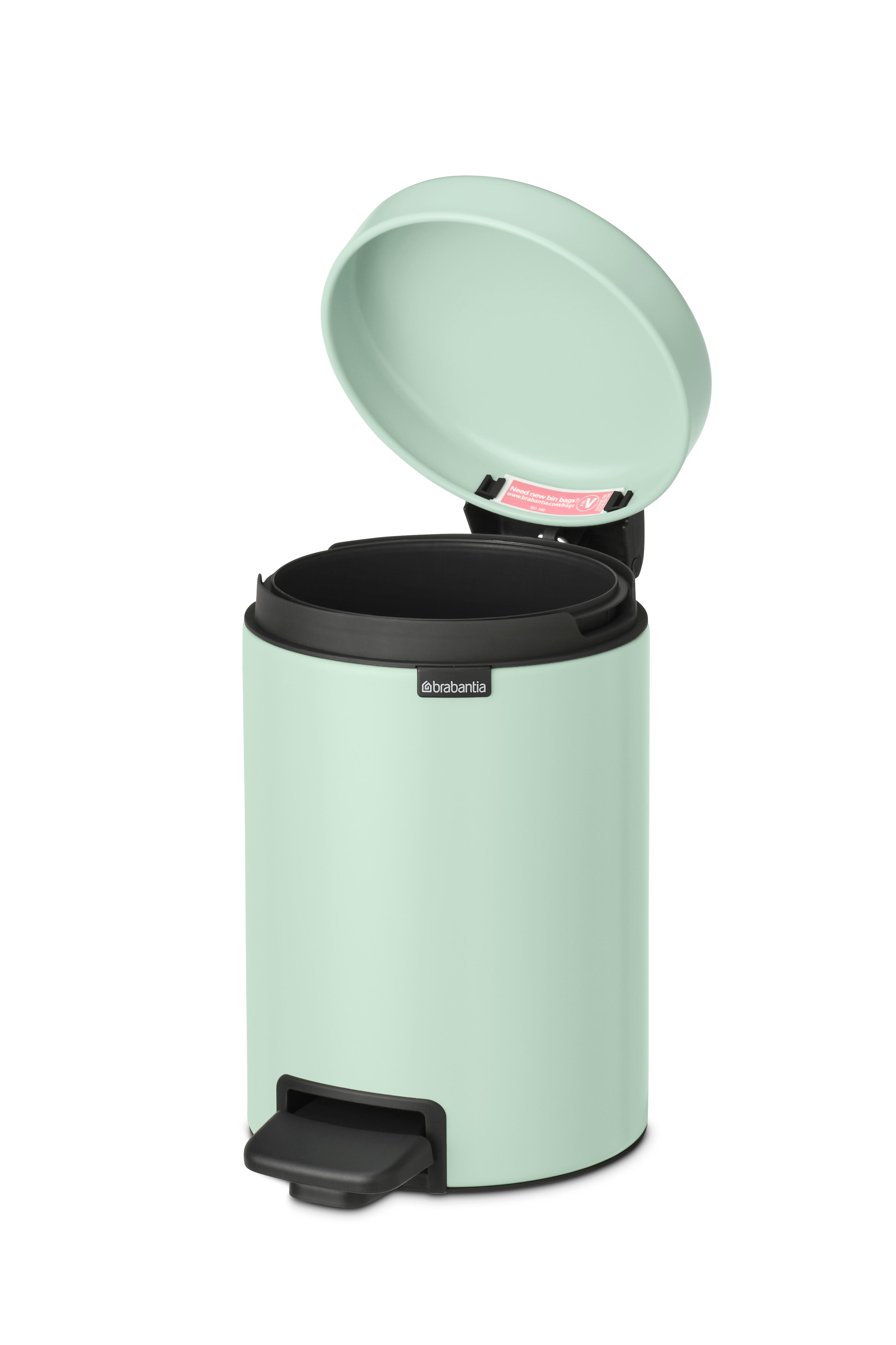 Papelera baño newicon verde 3l