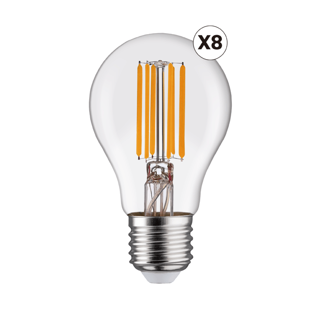 Bombilla filamento e27  1521 lm blanco transparente