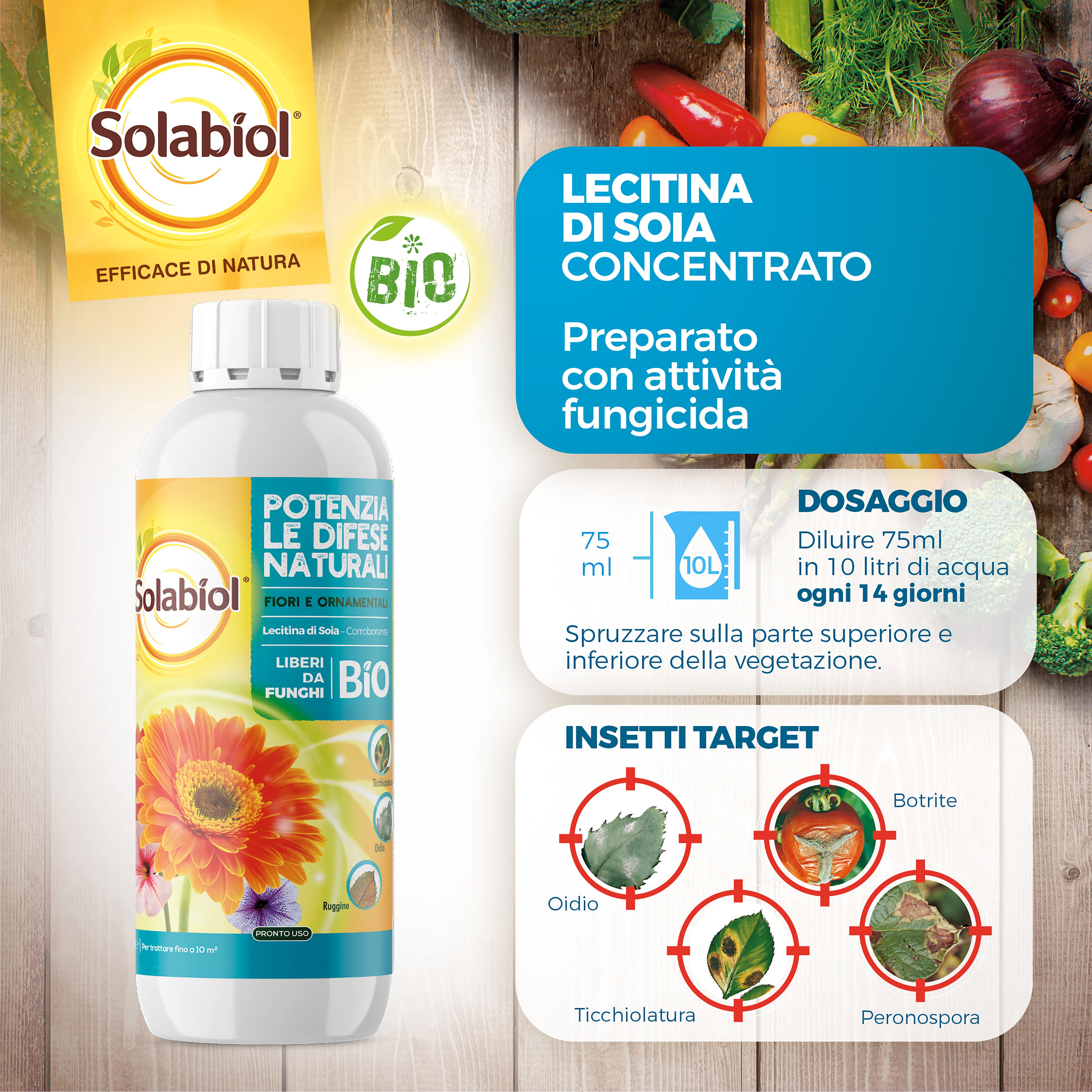 Fungicida SOLABIOL Lecitina di Soia Concentrato da diluire - 4