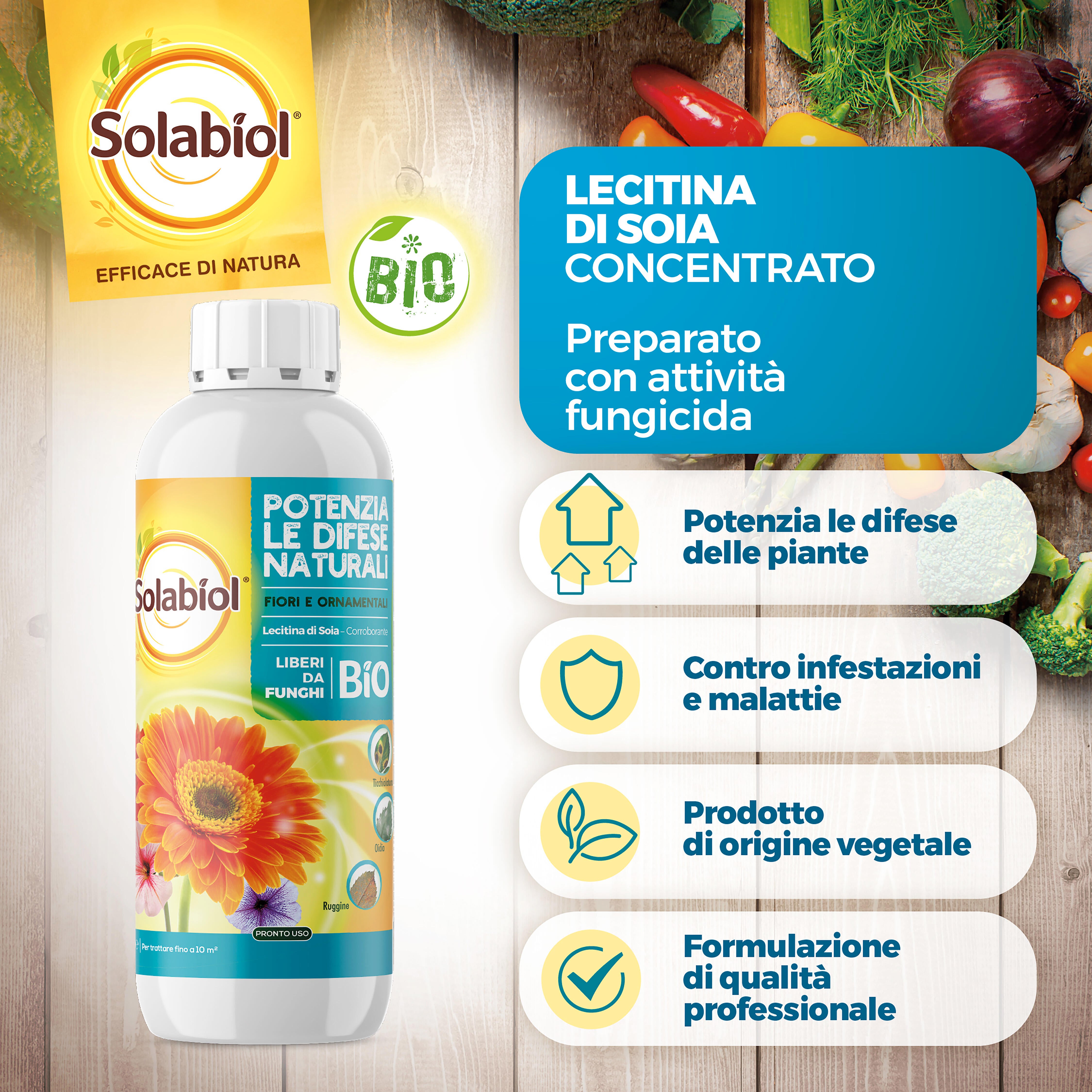 Fungicida SOLABIOL Lecitina di Soia Concentrato da diluire - 3