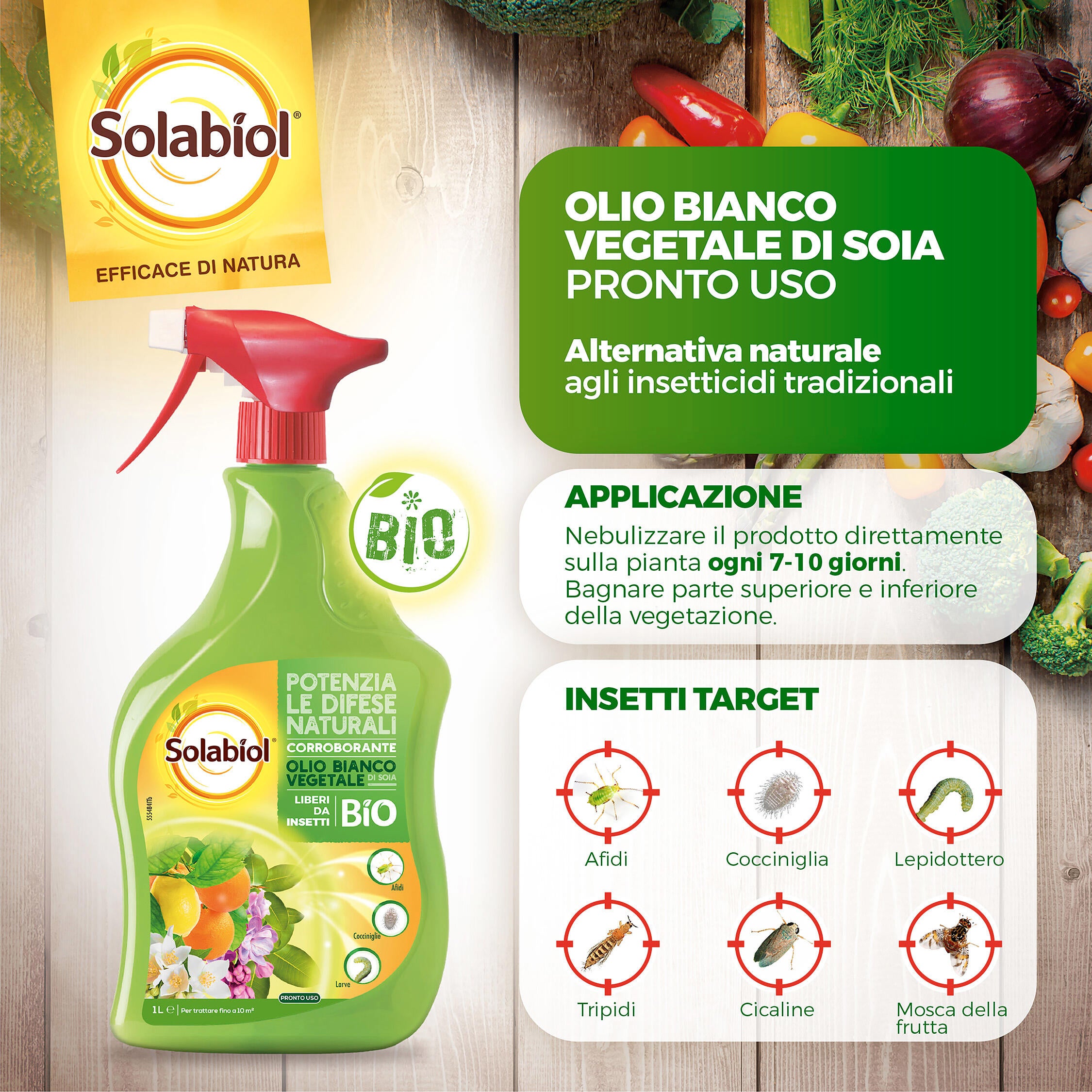 Insetticida SOLABIOL Olio Vegetale di Soia Pronto Uso - 3