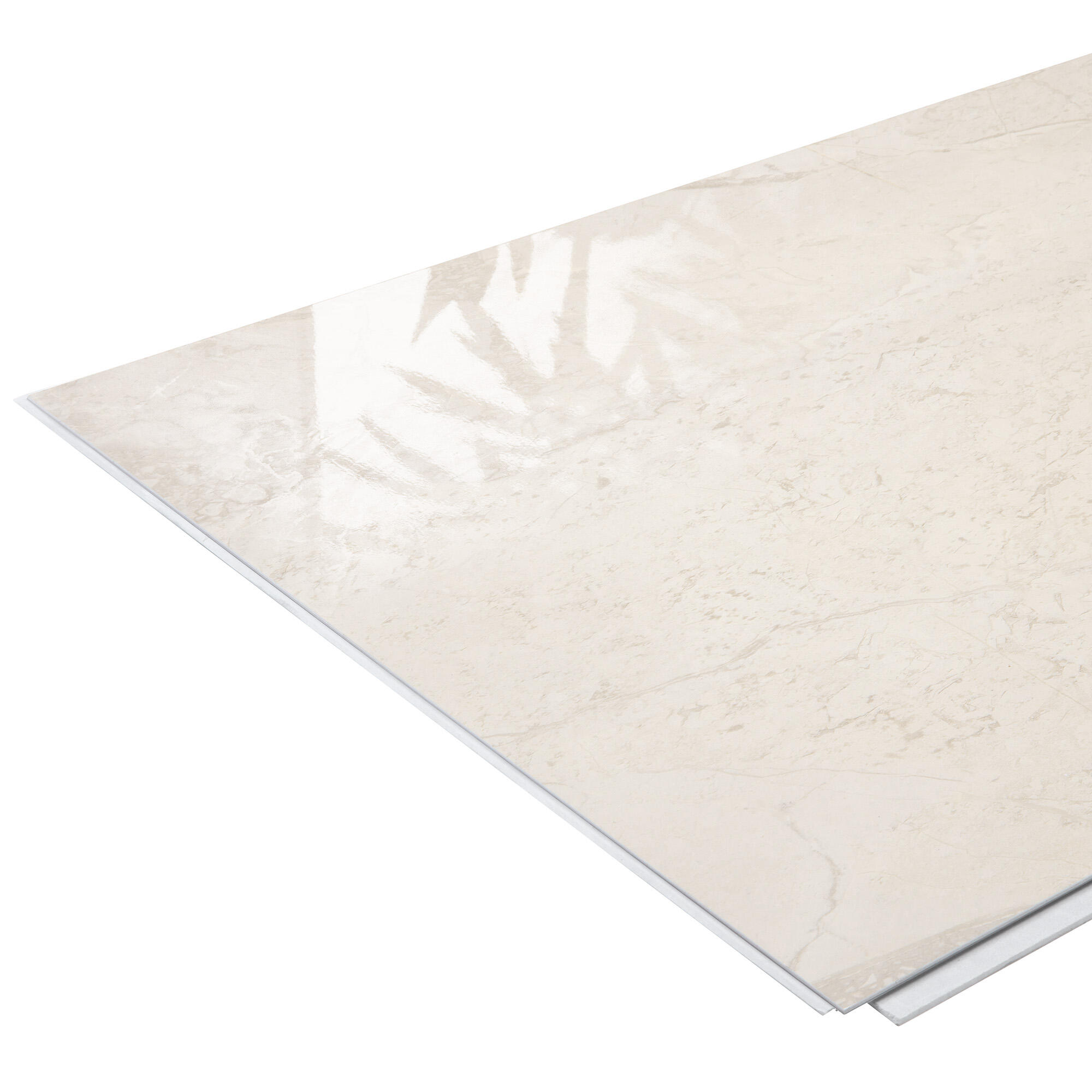 Revestimiento de pared decorativo efecto mármol de PVC Gloss Alcaria blanco de 65x37.5cm - 9