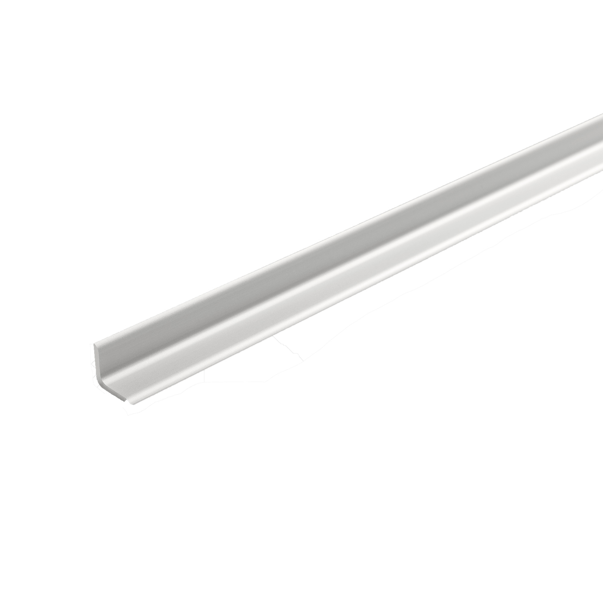 Perfil de esquina y borde interno de aluminio dumawall de 2.6m y 1.2cm