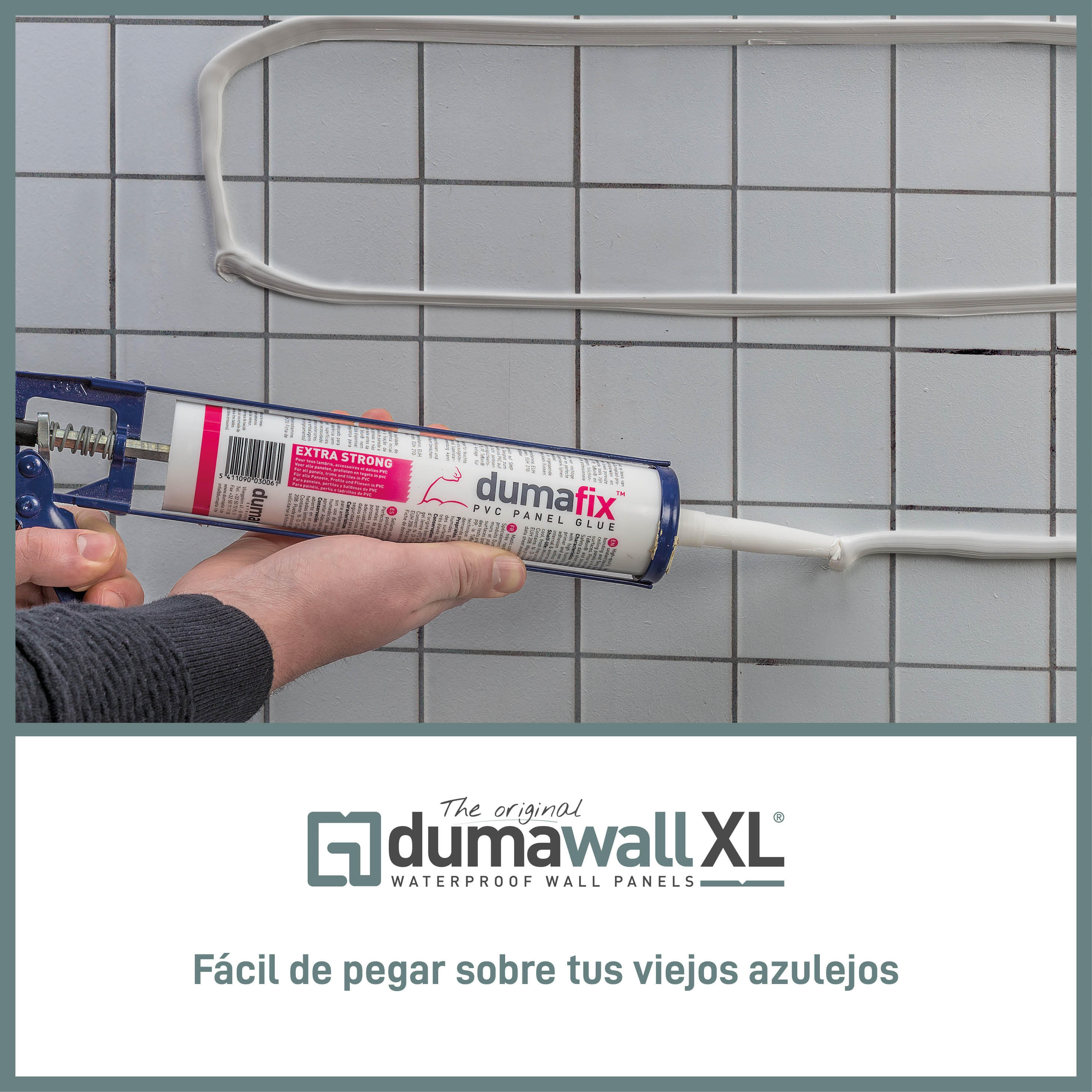 Revestimiento de pared decorativo efecto cemento de PVC XL Light Cemento blanco de 260x90cm - 9