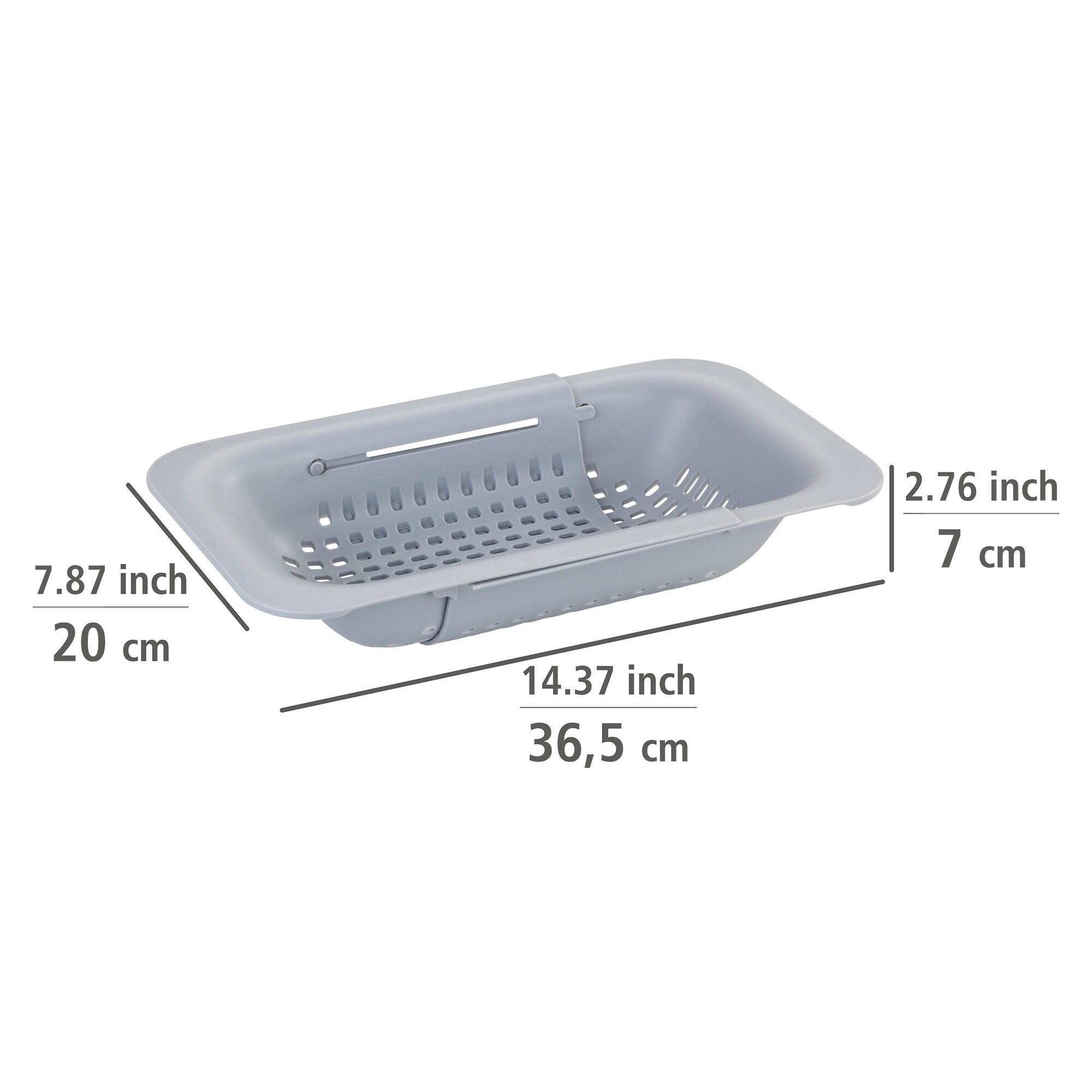 Escorredor extensível plástico cinza 36,5-50x20x7 cm Wenko - 5