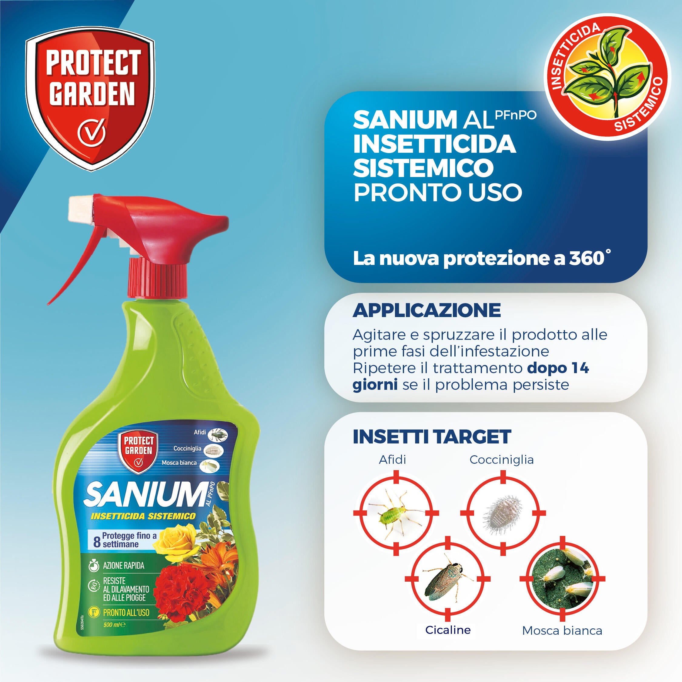 Insetticida PROTECT GARDEN Sanium 800 ml - 4
