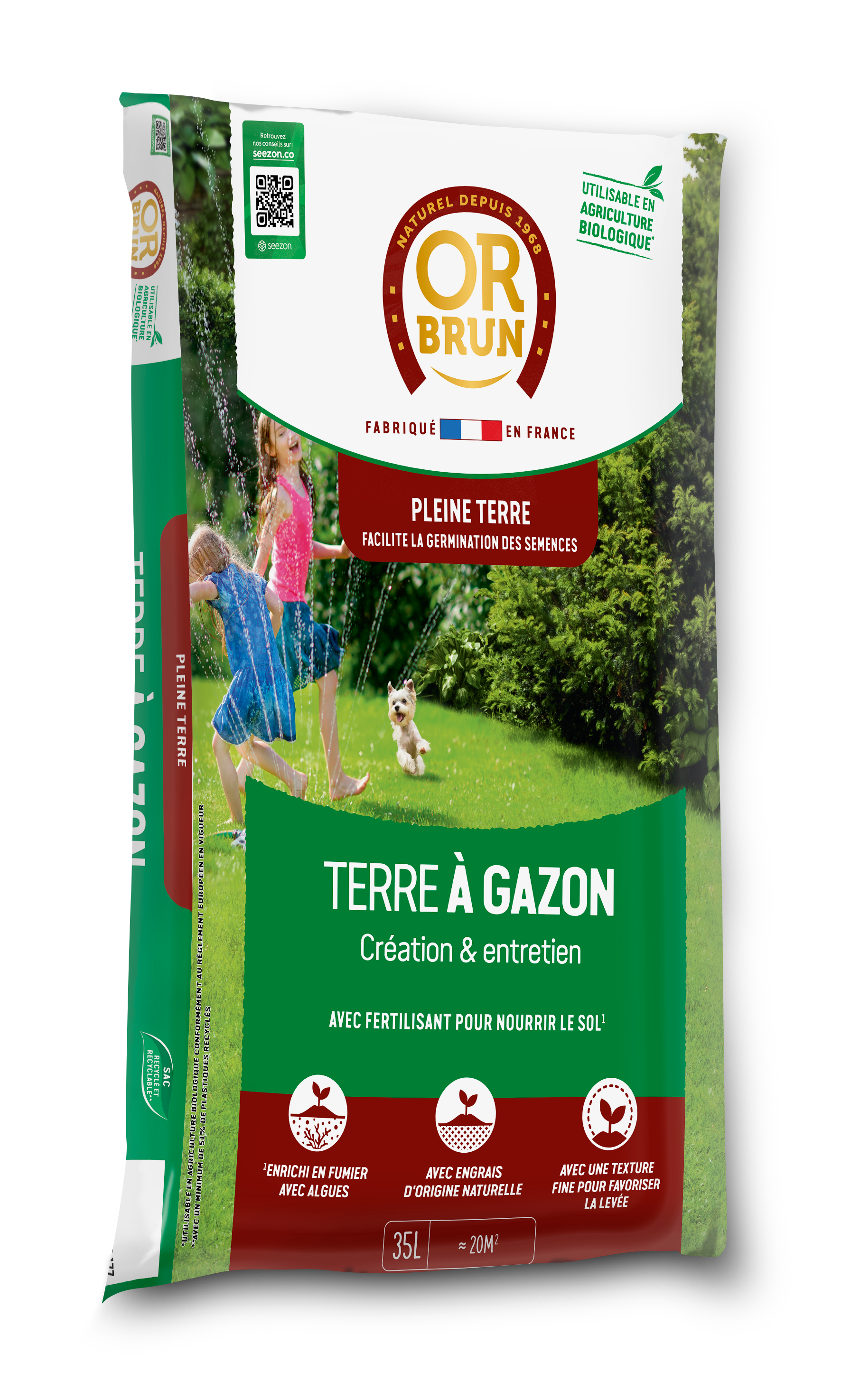 Substrat gazon OR BRUN, 0.035 l - 2