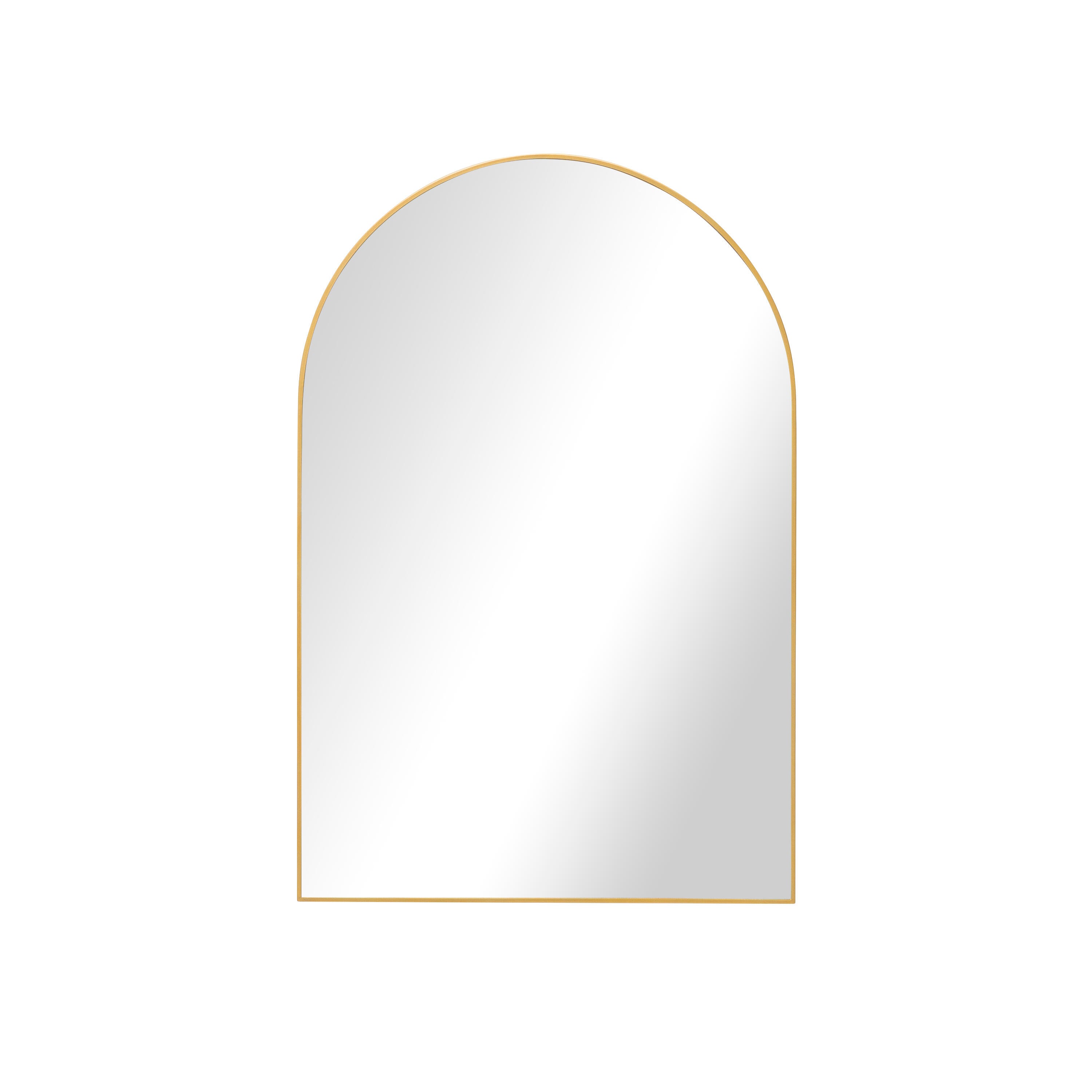 Miroir arche métal doré Arche, l.60 x H.90 cm - 2