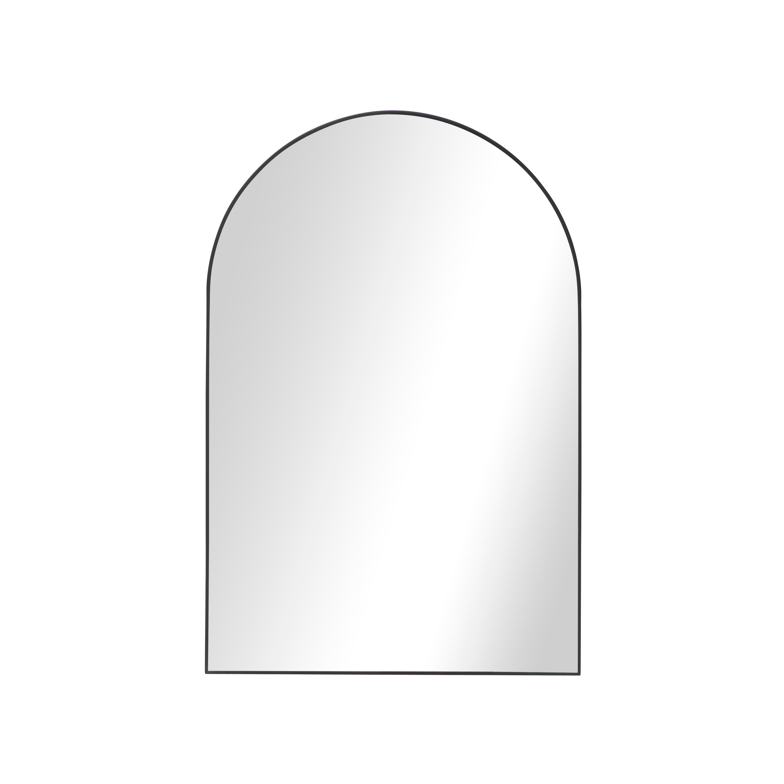 Miroir arc, métal noir Arche, l.60 x H.90 cm - 2