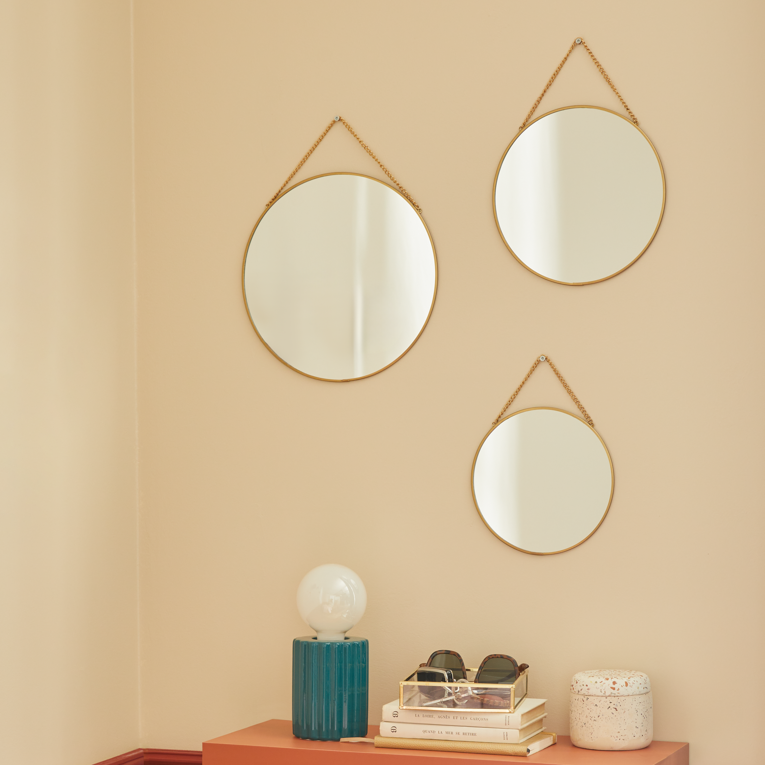 Lampe Tyamo, céramique, bleu clair, H.13 cm INSPIRE, E27 - 9