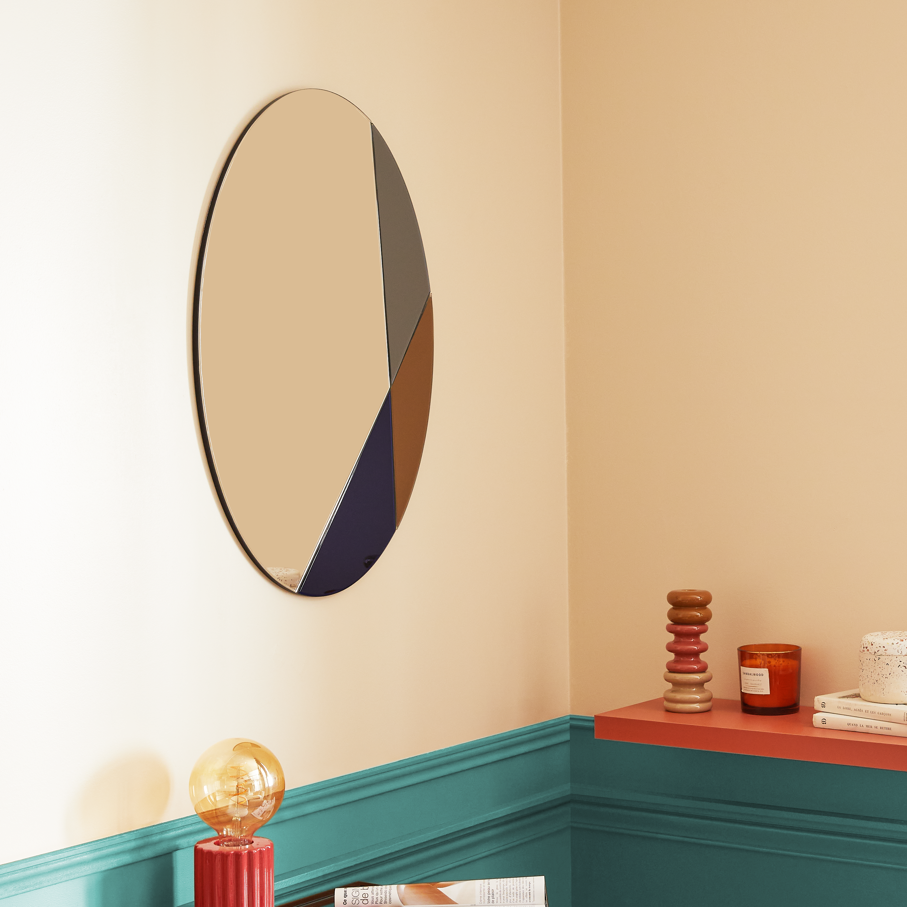 Lampa stołowa Tyamo bordowa E27 Inspire - 10