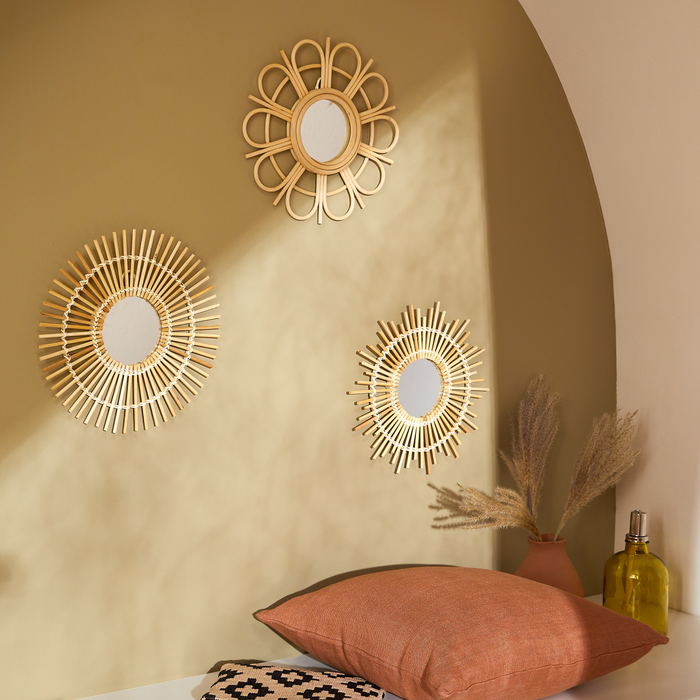 Zestaw luster dekoracyjnych Bamboo - naturalnie i stylowo