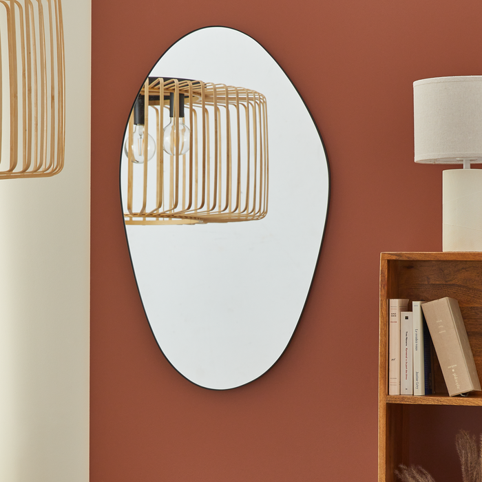 Lustro dekoracyjne Dali 50 x 85 cm w czarnej ramie Inspire