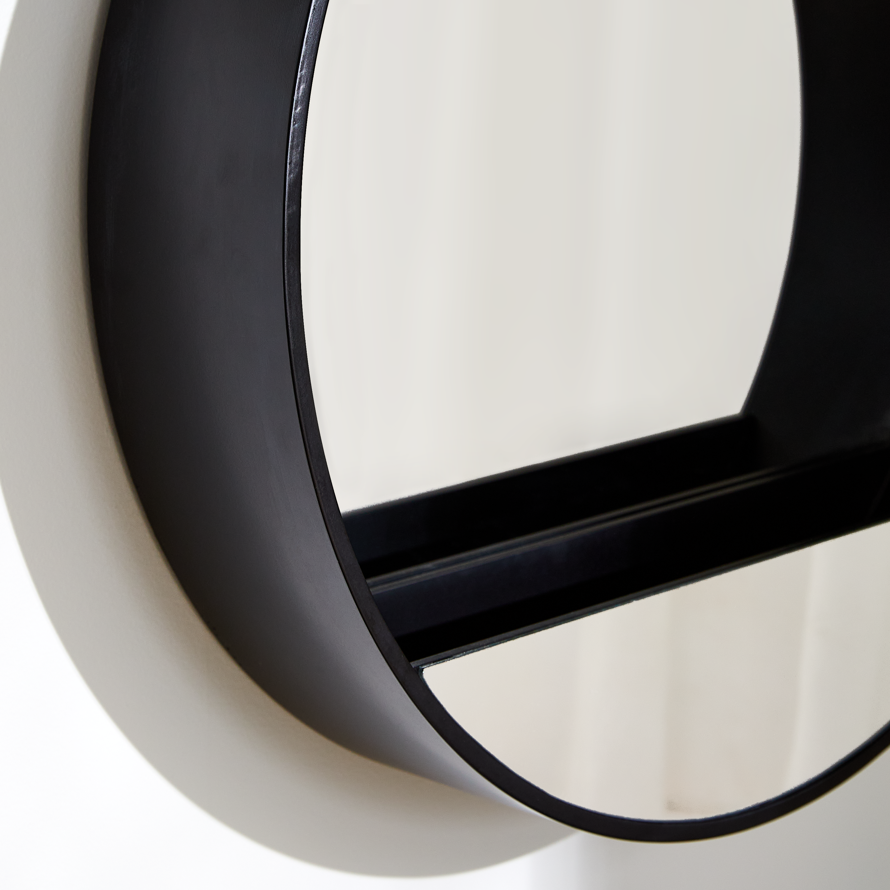 Miroir rond mdf noir Nordik tableto INSPIRE diam.55 cm - 3