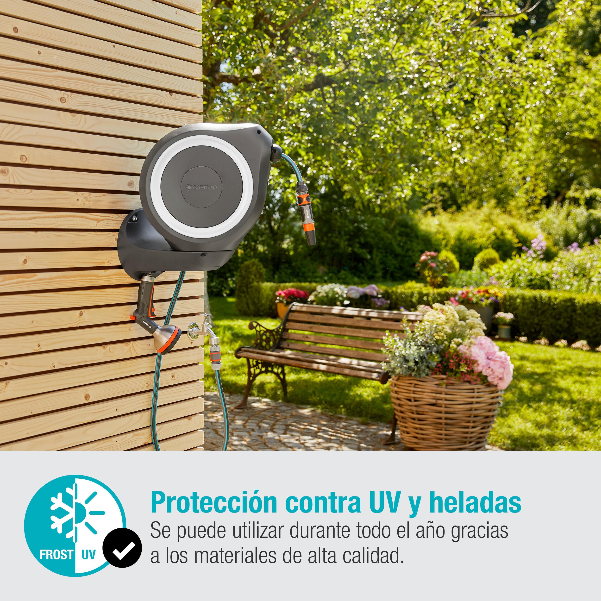 Enrollador de pared automático GARDENA 20 m. Exclusiv. - 22