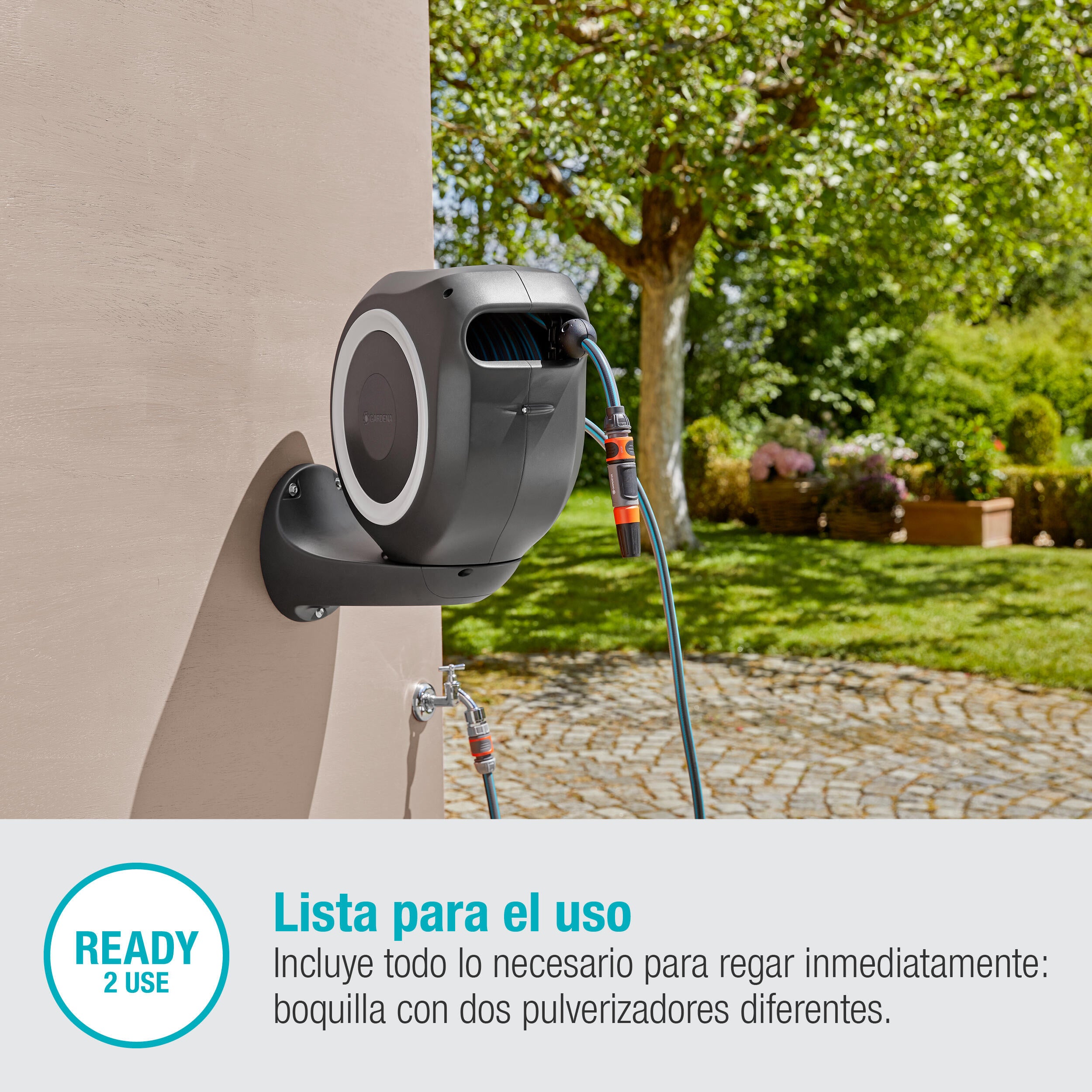 Enrollador de pared automático GARDENA 20 m. Exclusiv. - 21