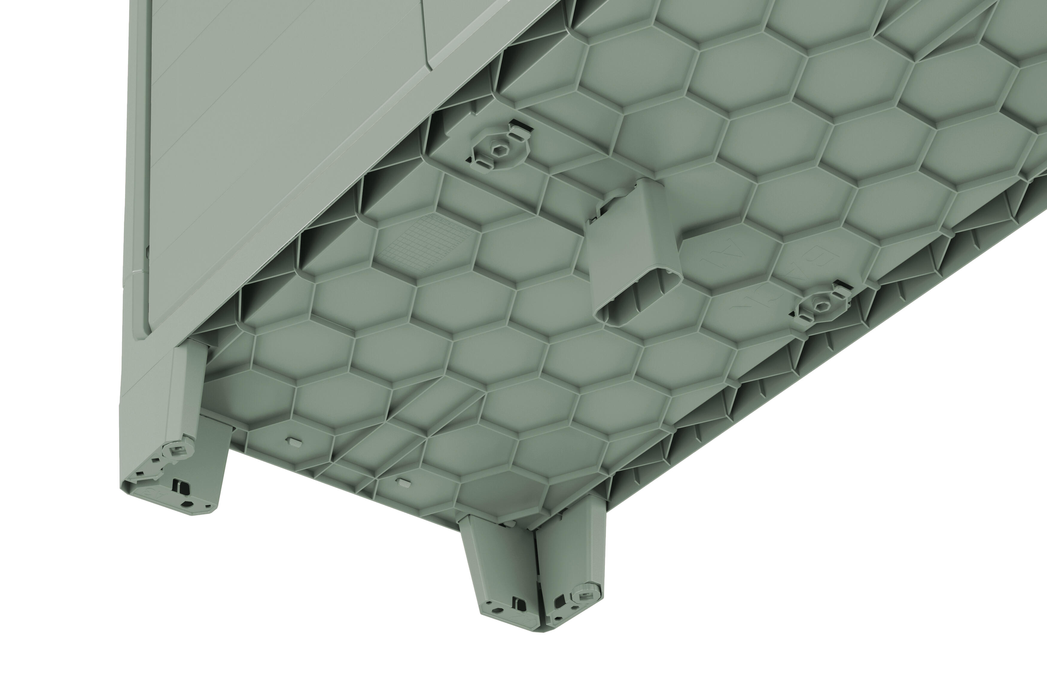 Armario alto baldas Planet Outdoor 182x80x44 cm para uso interior/exterior verde - 10