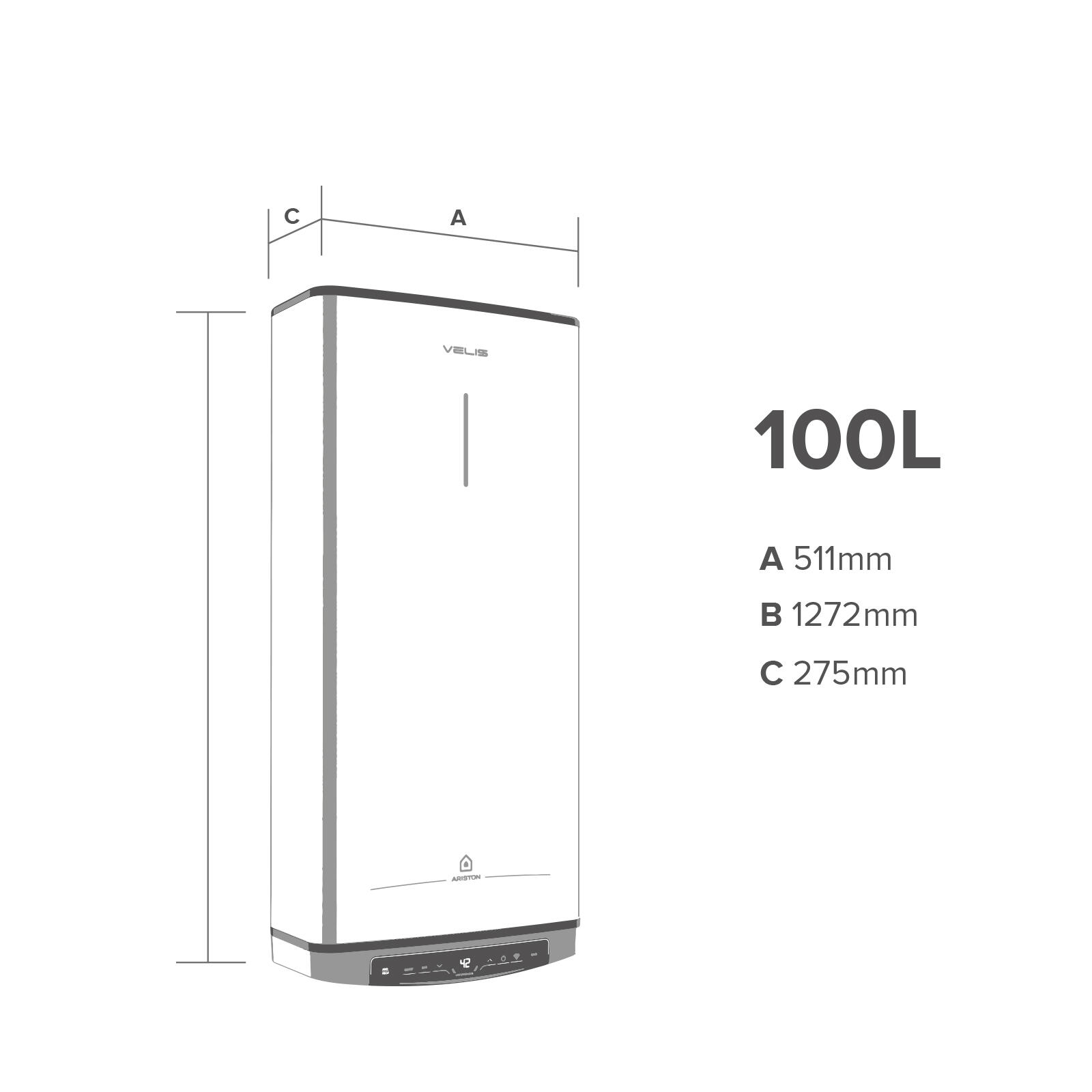 Termoacumulador Ariston Velis PRO WIFI 100 litros G+ - 6
