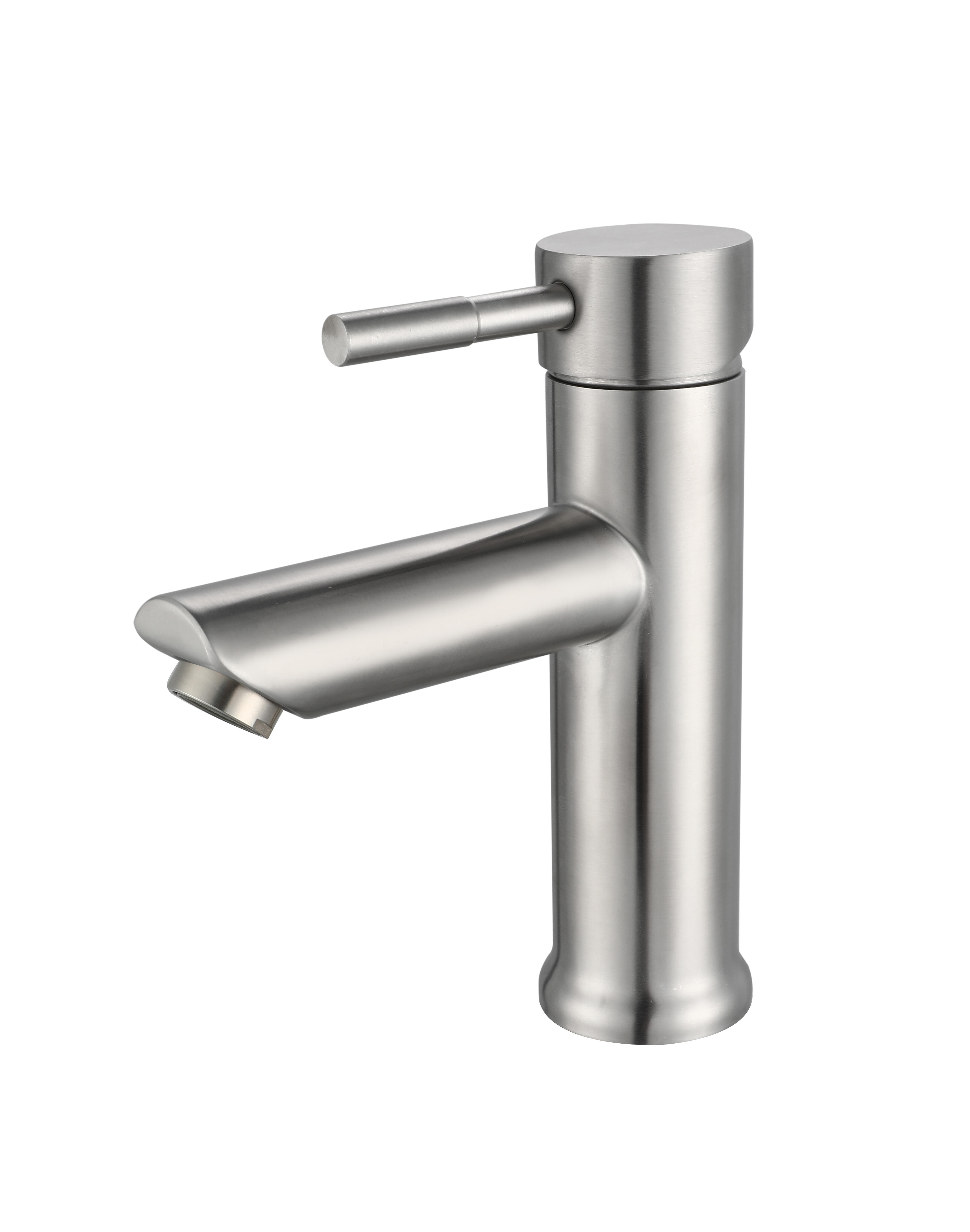 Grifo lavabo chany acero inoxidable cepillado