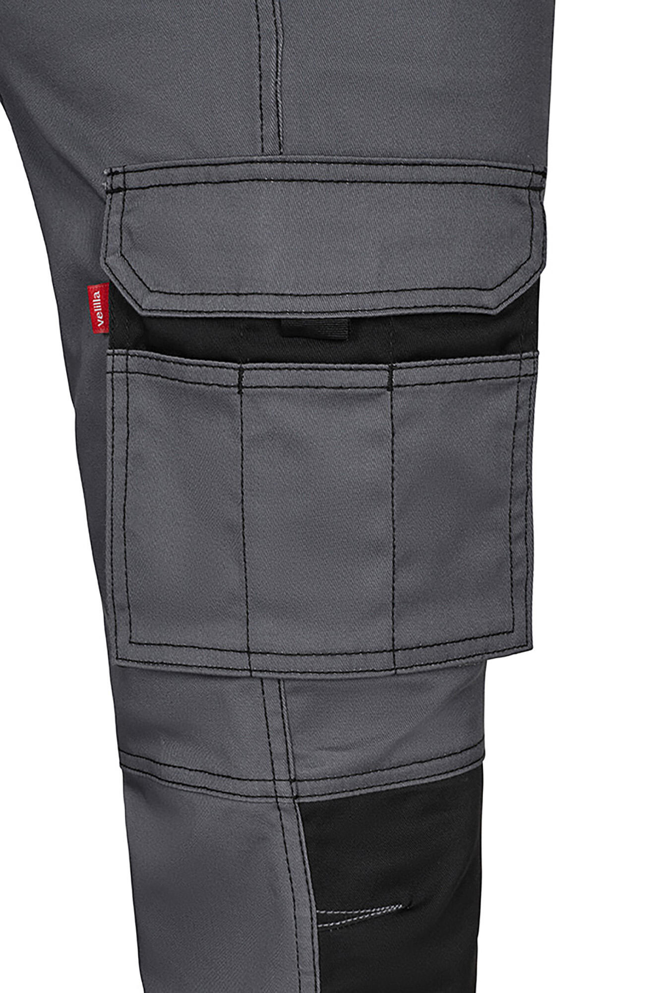 Pantalón Stretch Bicolor VELILLA - Gris/Negro - 44 - 4