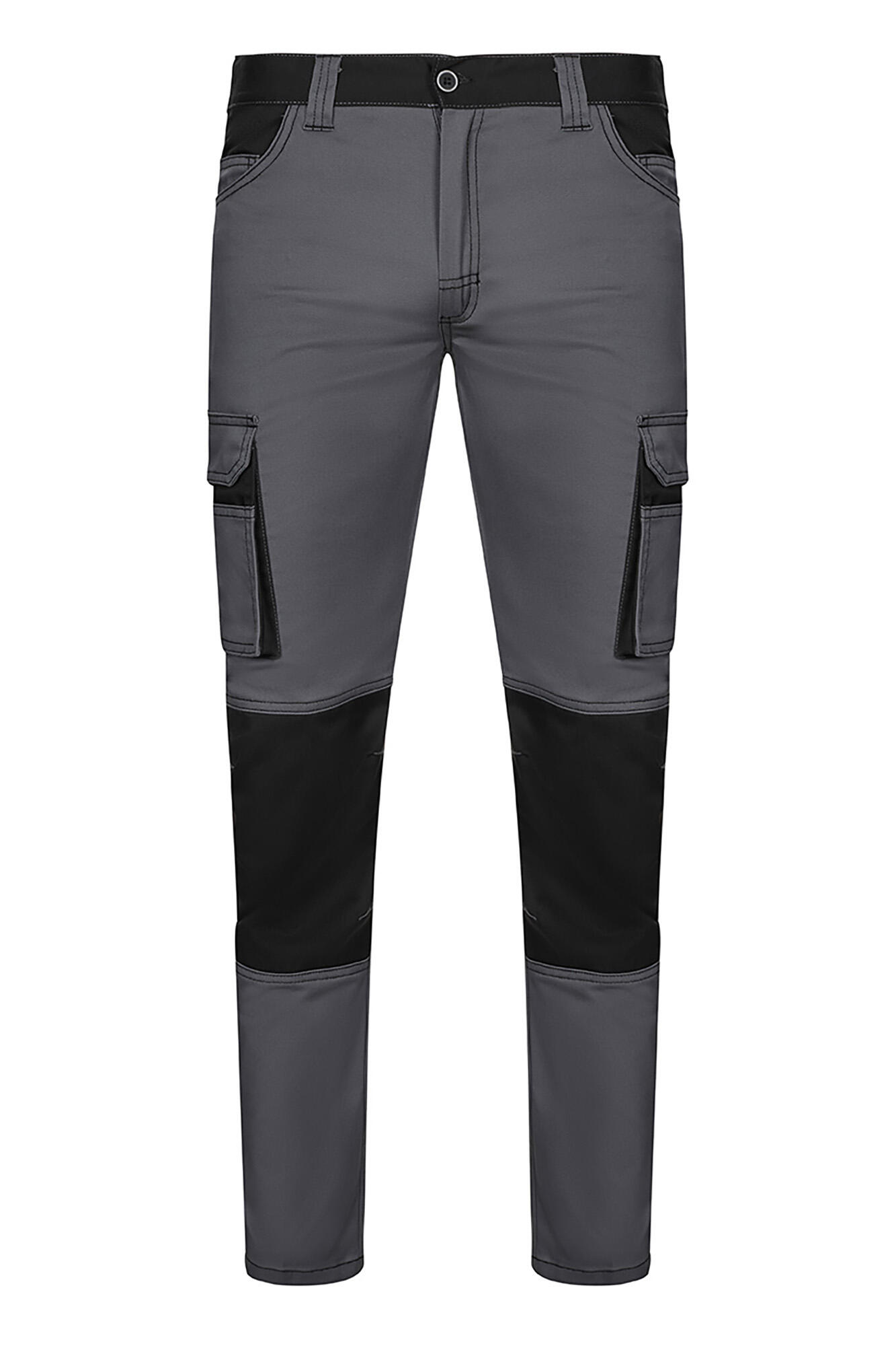 Calça de trabalho stretch cinza/preto 48 Velilla - 2