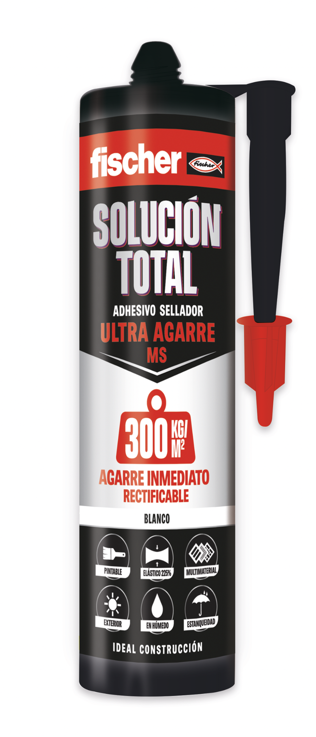 Masilla, silicona o sellador FISCHER 290 ml blanco