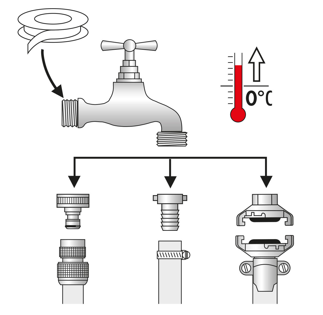 Robinet à clapet sans raccord au nez mâle 20x27-20x27 BOUTTE  - 6