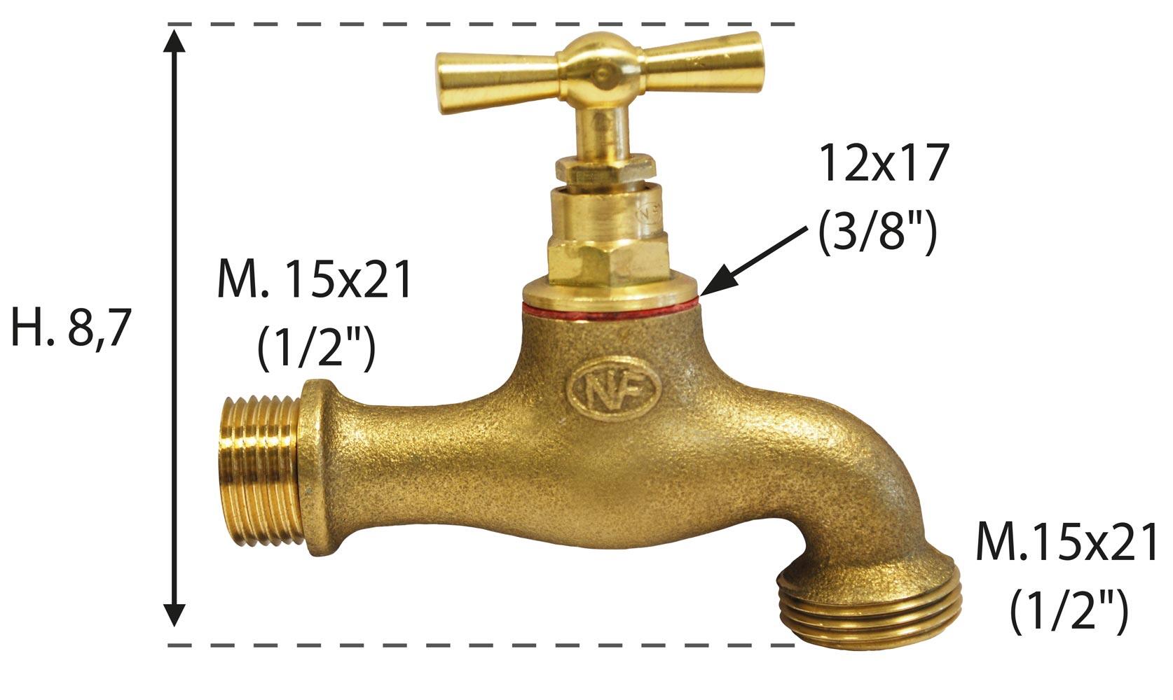 Robinet à clapet sans raccord au nez mâle 20x27-20x27 BOUTTE  - 4