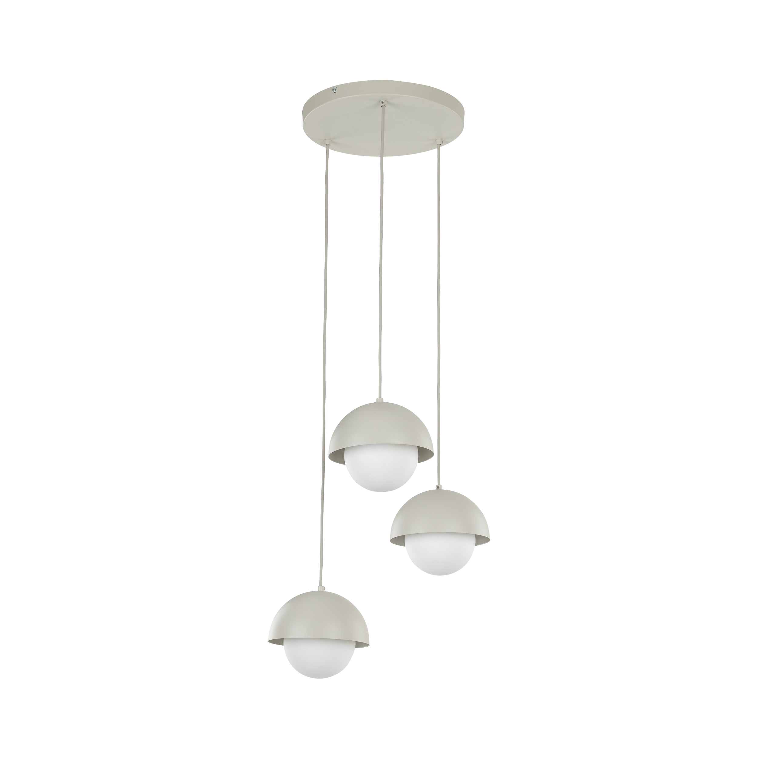 Lampa wisząca Bono beżowa 3 x G9 Tk Lighting